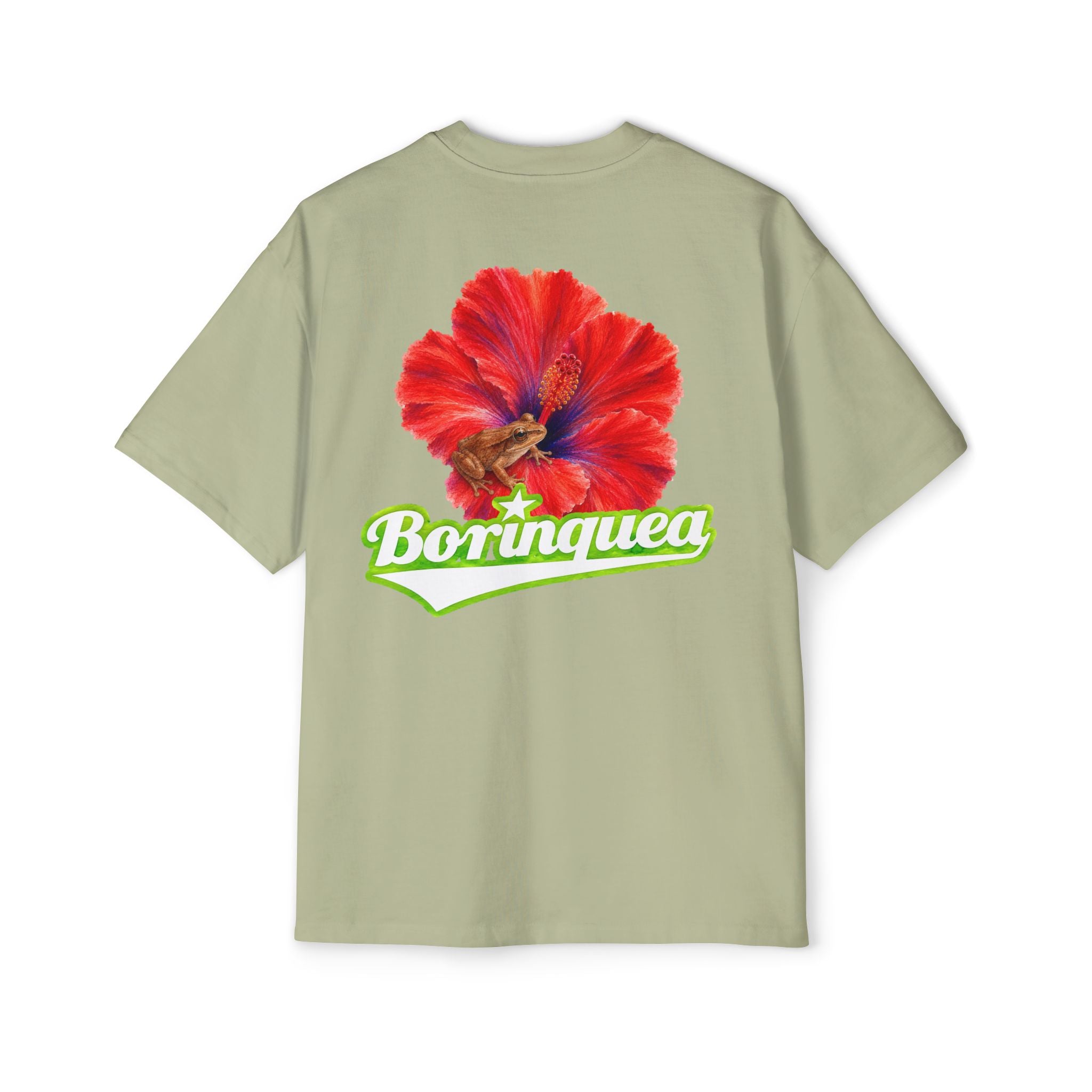 Camisa Oversize "Coquí y Flor de Maga" Borinquea
