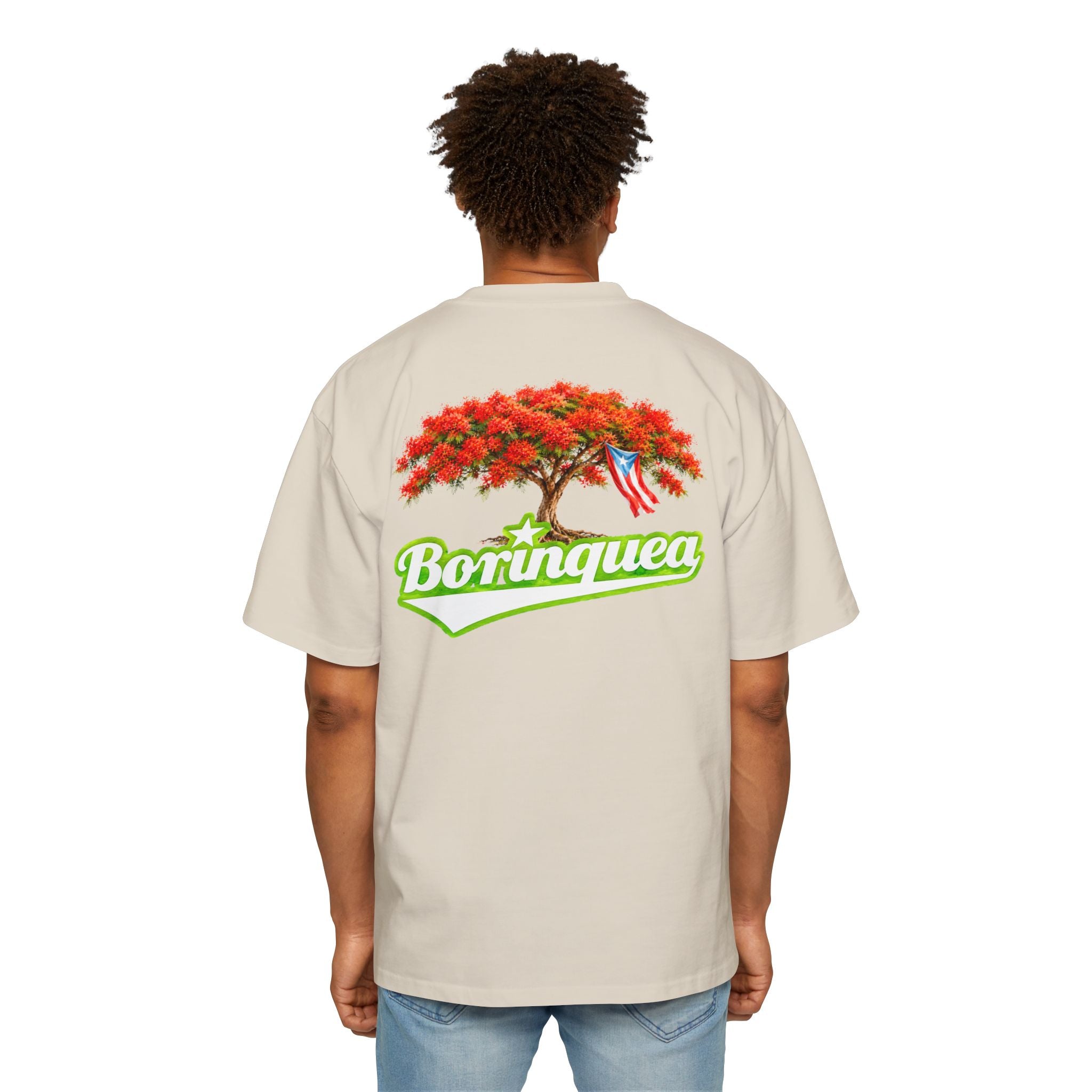 Camisa Oversize "Flamboyán de Puerto Rico" Borinquea