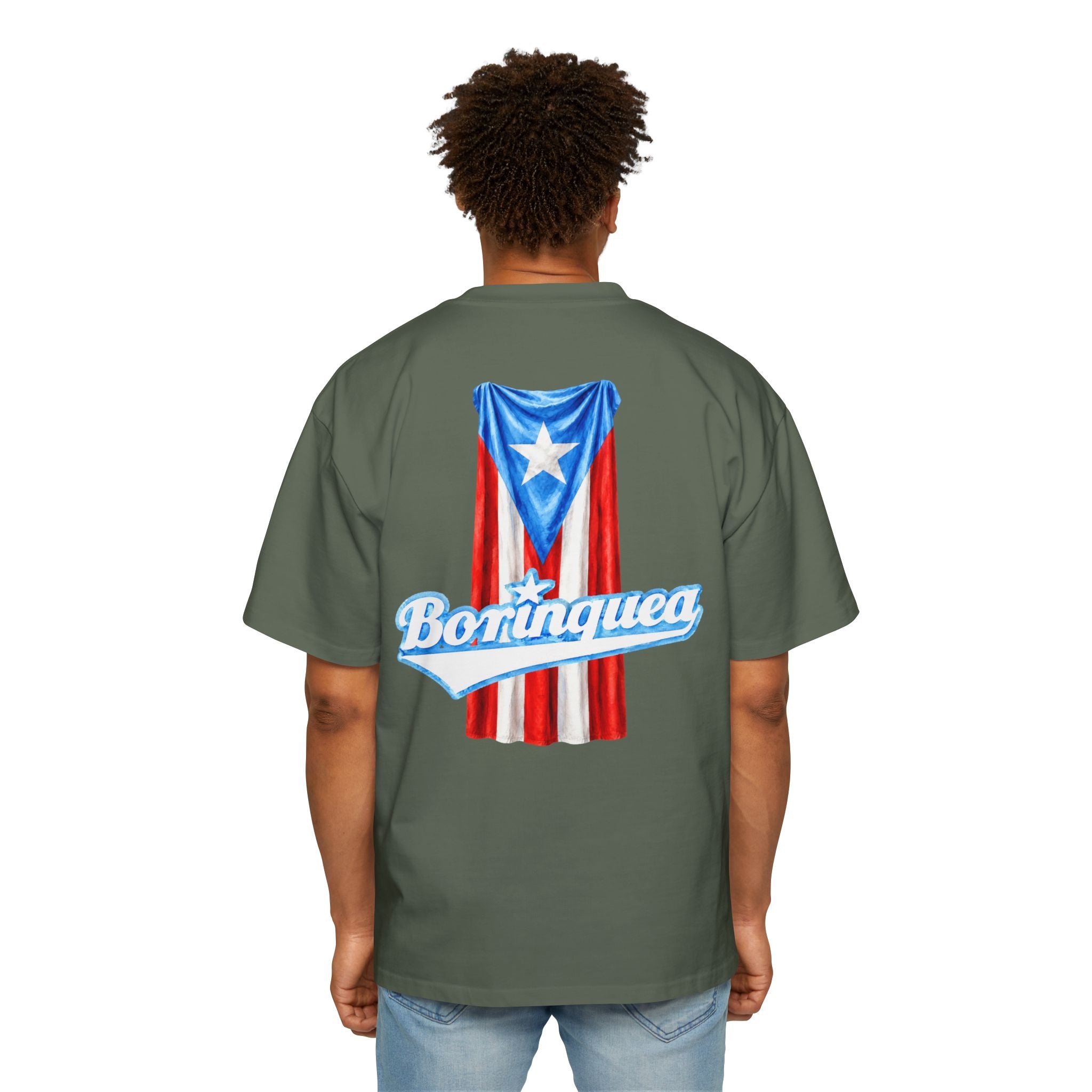 Camisa Oversized “Bandera Colgante Puerto Rico” Borinquea