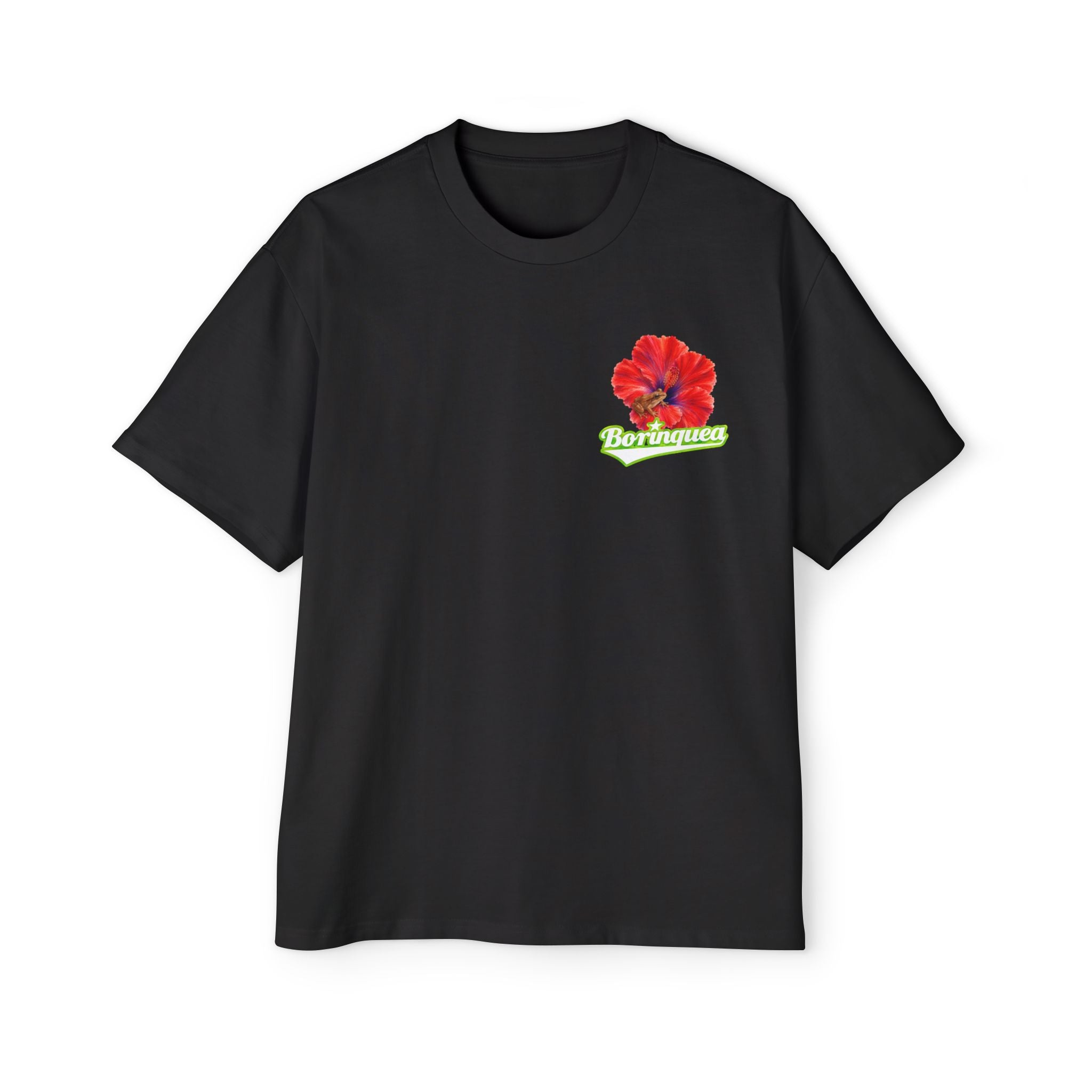 Camisa Oversize "Coquí y Flor de Maga" Borinquea