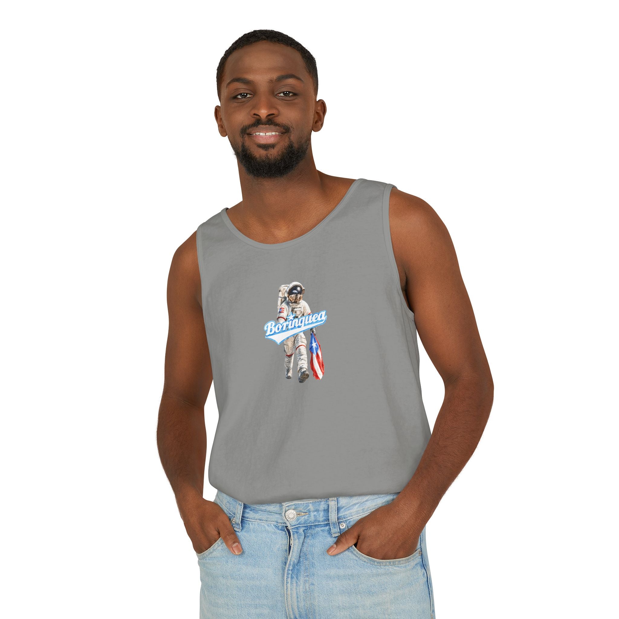 Tank Top Unisex “Boricua en la Luna” Borinquea