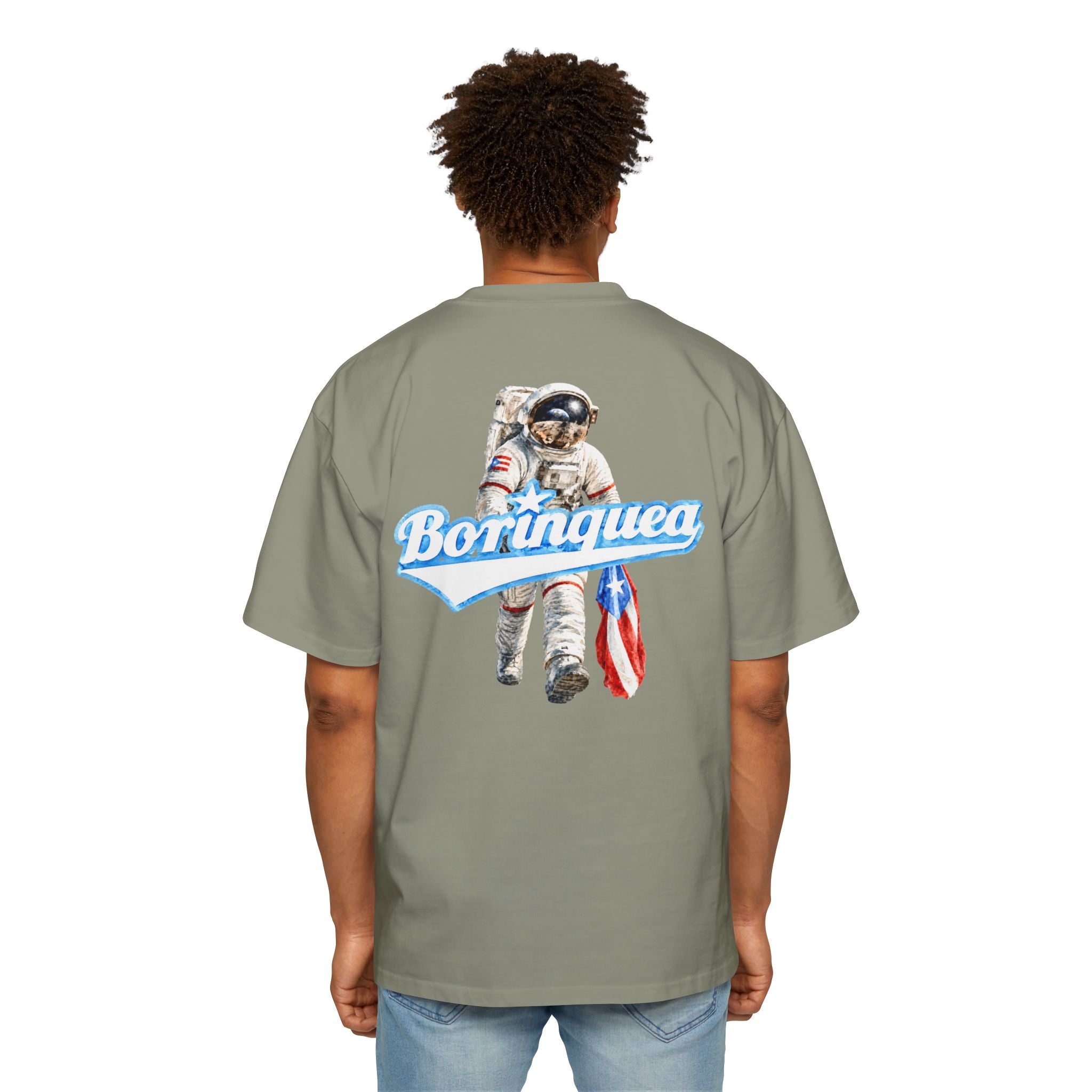 Camisa Oversized “Boricua en la Luna” Borinquea