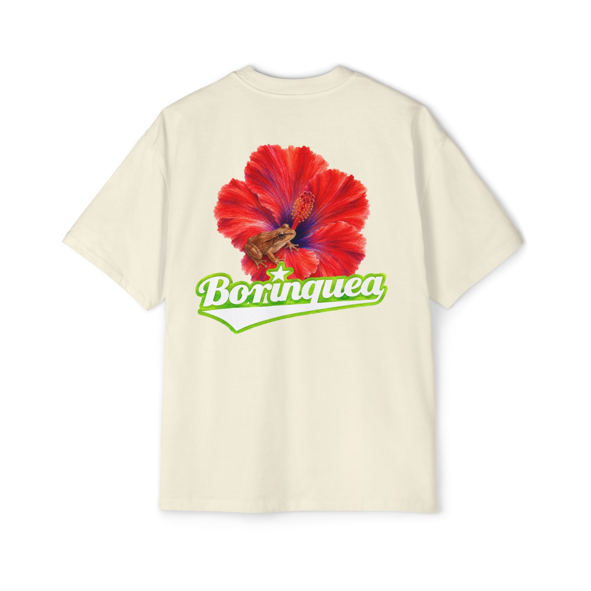 Camisa Oversize "Coquí y Flor de Maga" Borinquea