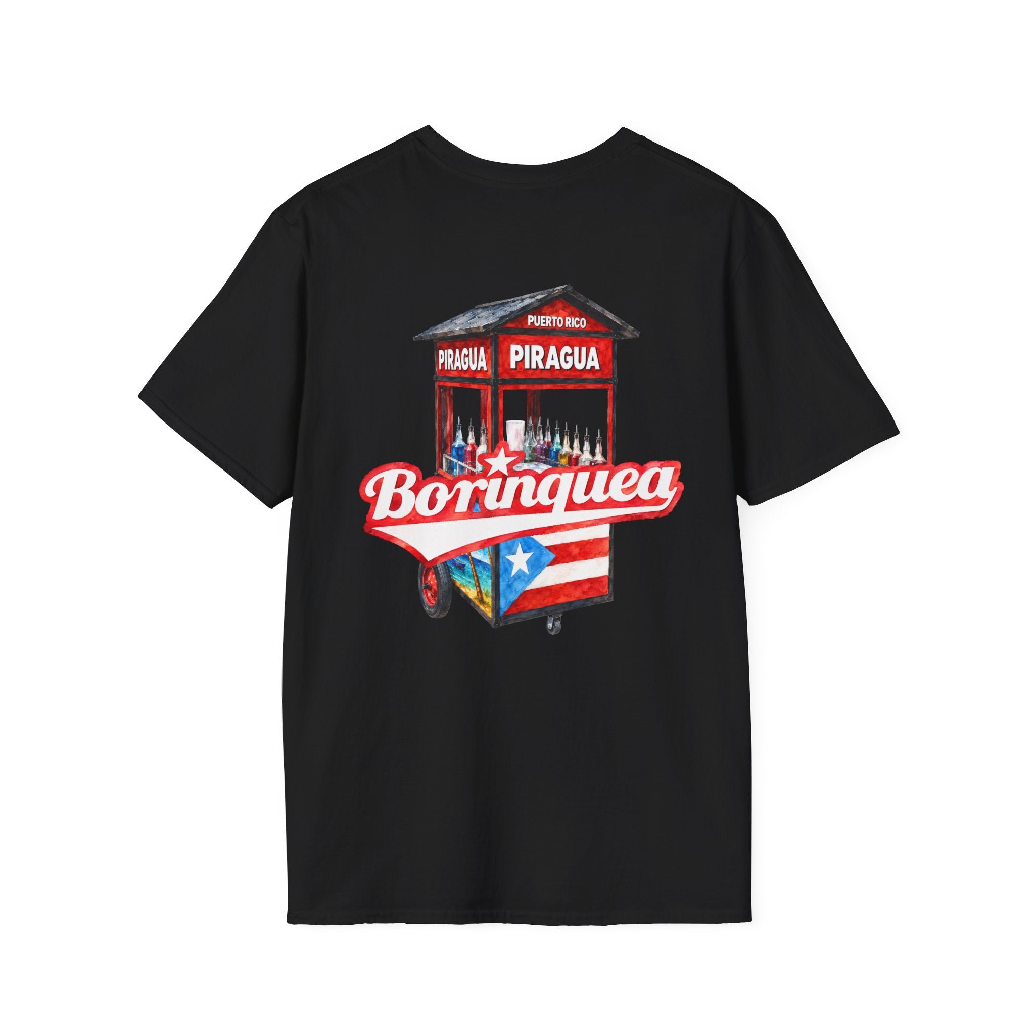 Camisa Soft Style “Carrito de Piraguas Boricua” Borinquea