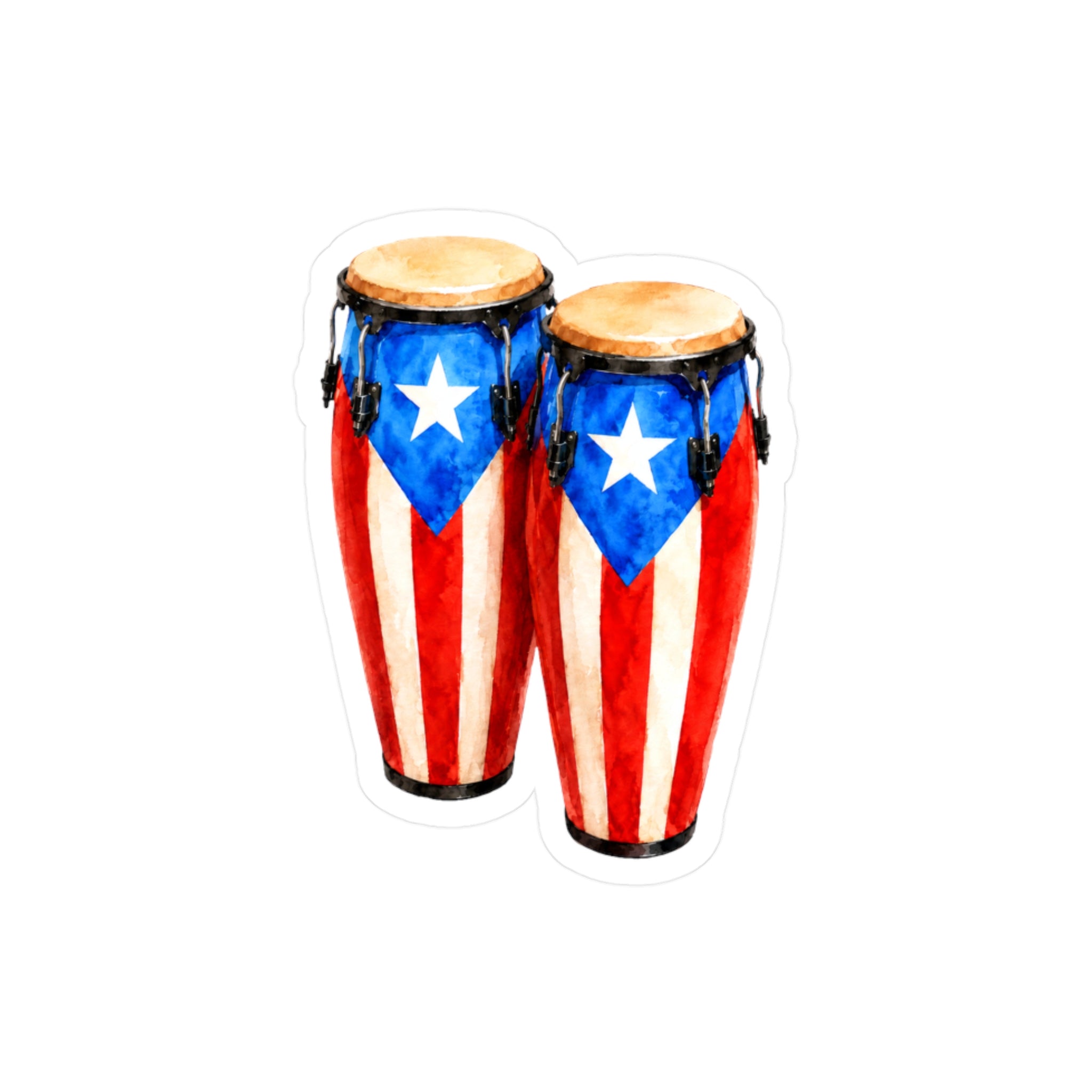 Sticker “Congas Puerto Rico” Borinquea