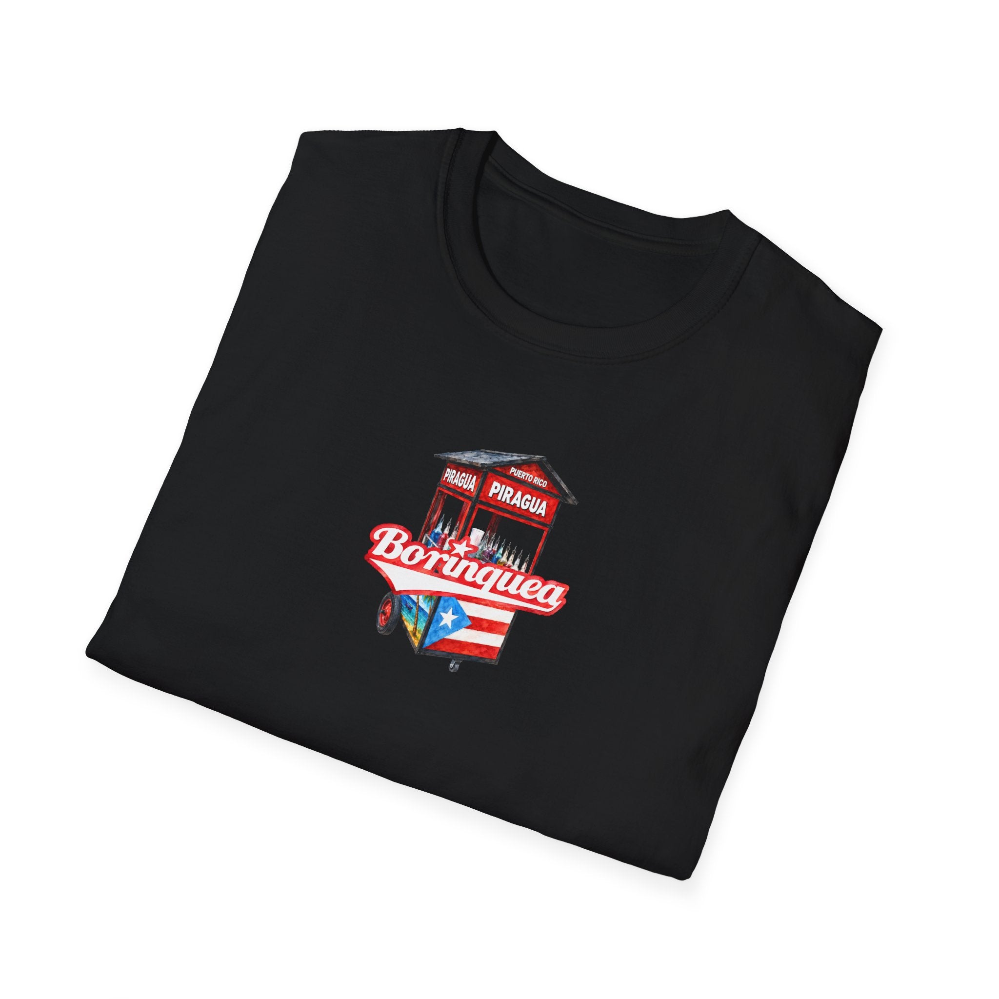 Camisa Soft Style “Carrito de Piraguas Boricua” Borinquea