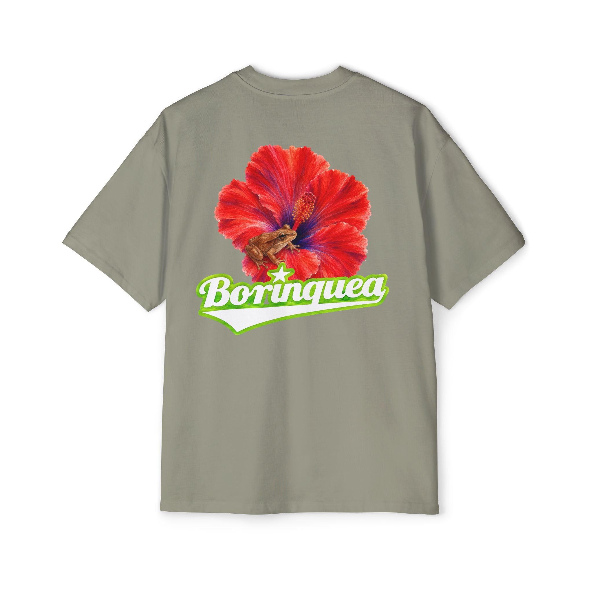 Camisa Oversize "Coquí y Flor de Maga" Borinquea