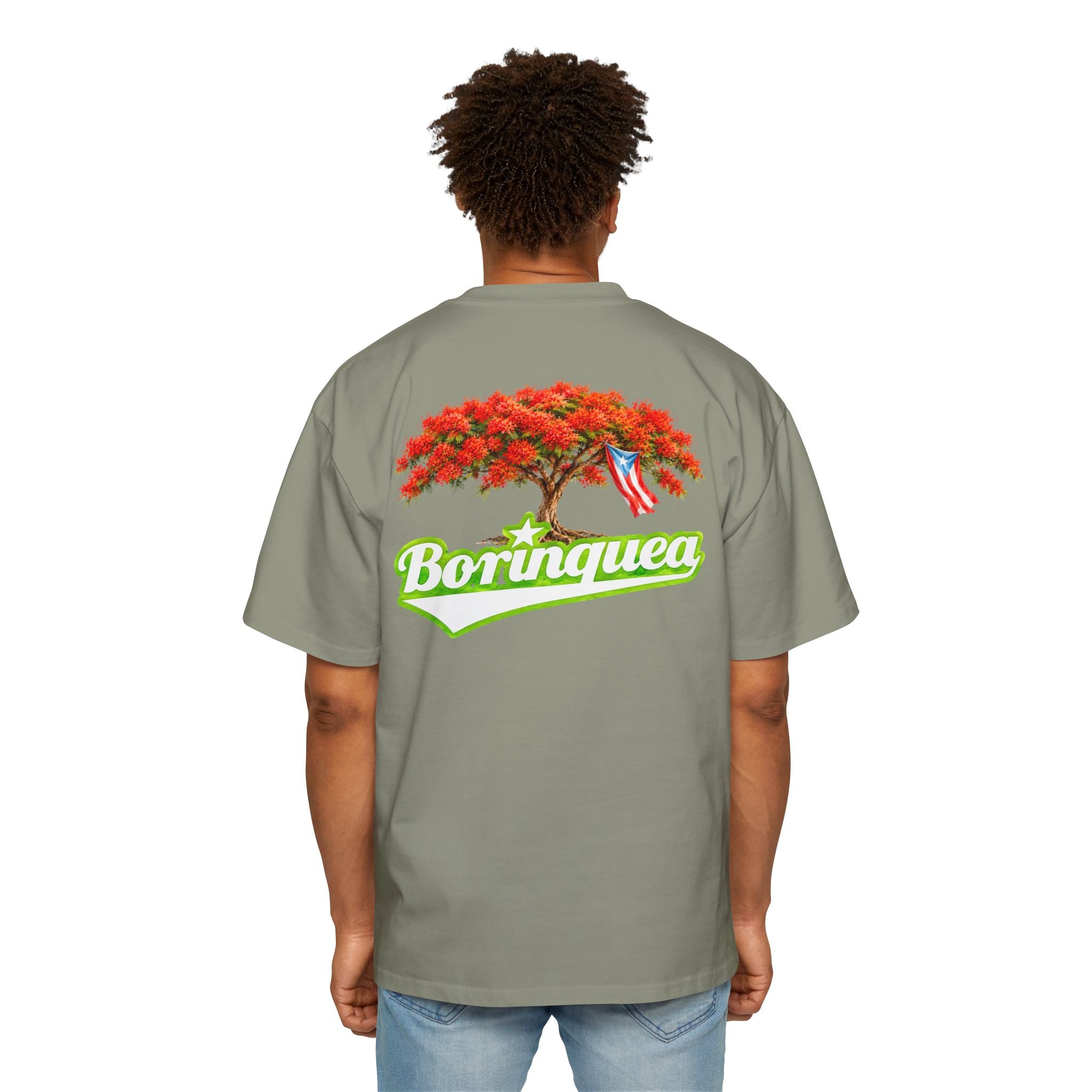 Camisa Oversize "Flamboyán de Puerto Rico" Borinquea