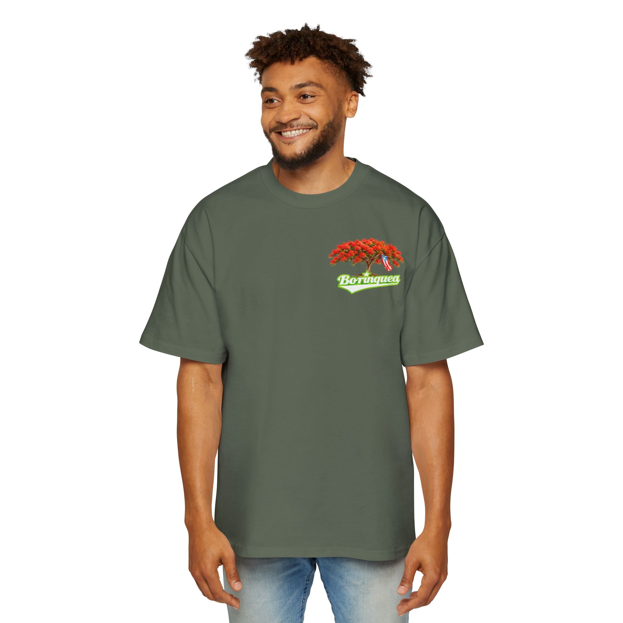 Camisa Oversize "Flamboyán de Puerto Rico" Borinquea