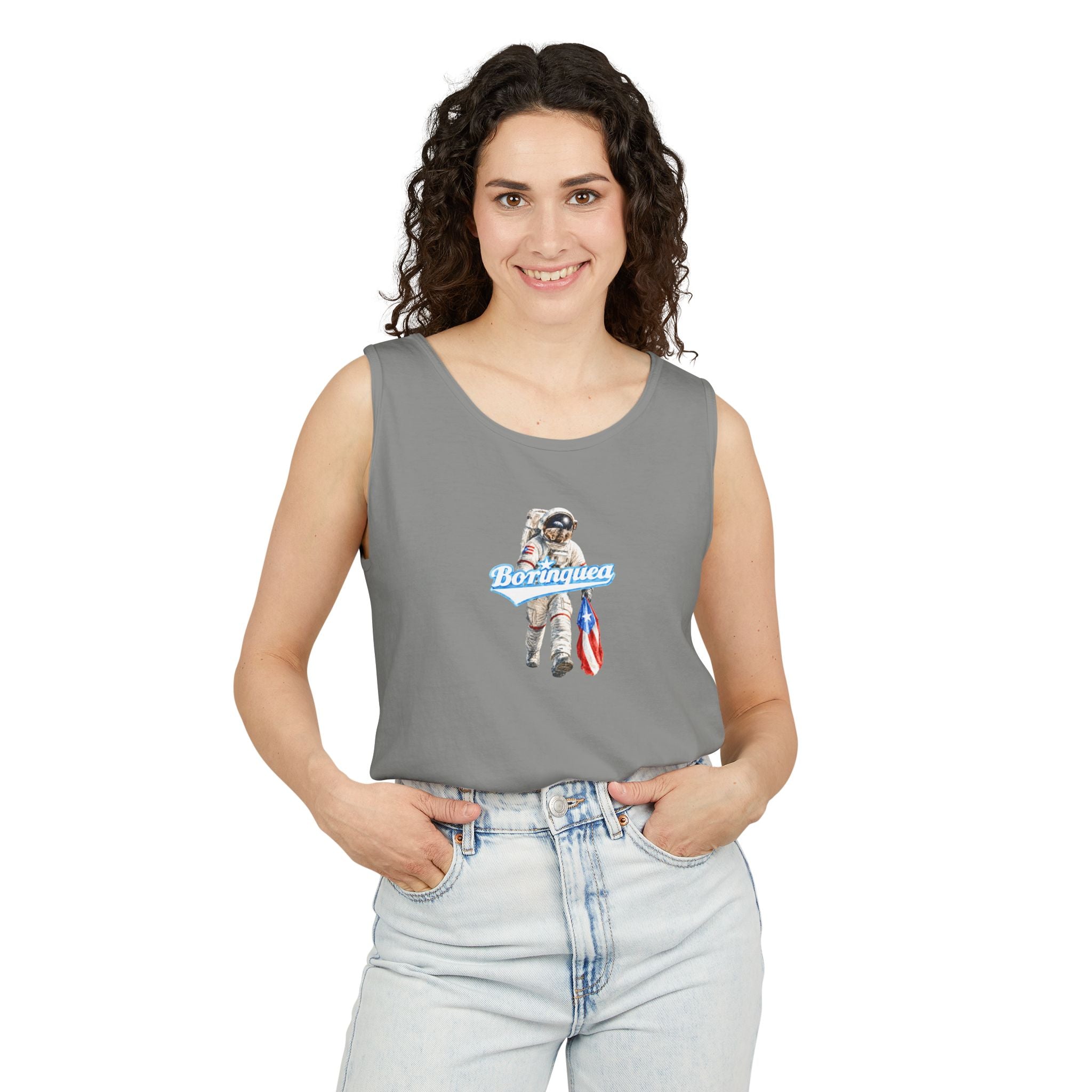 Tank Top Unisex “Boricua en la Luna” Borinquea