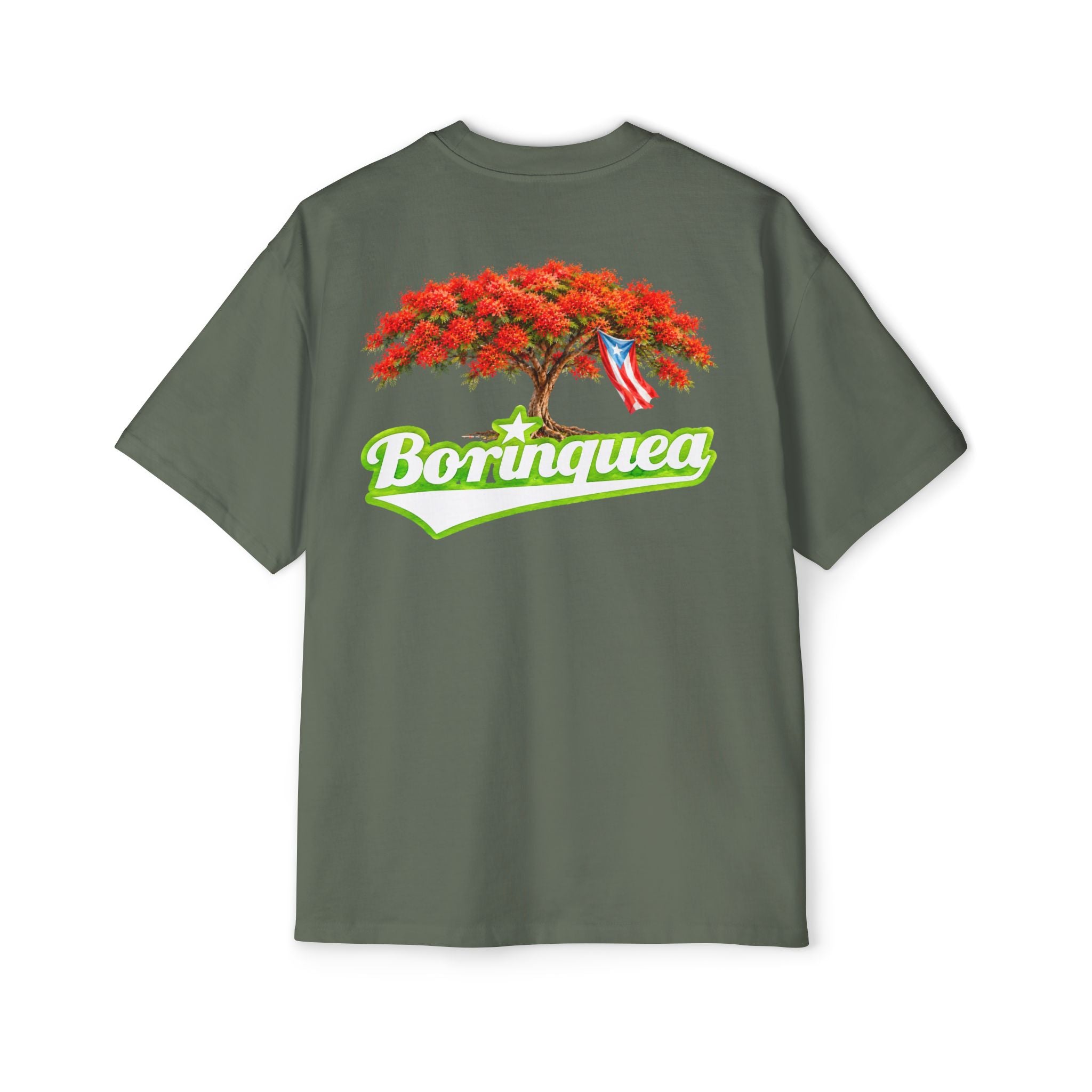 Camisa Oversize "Flamboyán de Puerto Rico" Borinquea