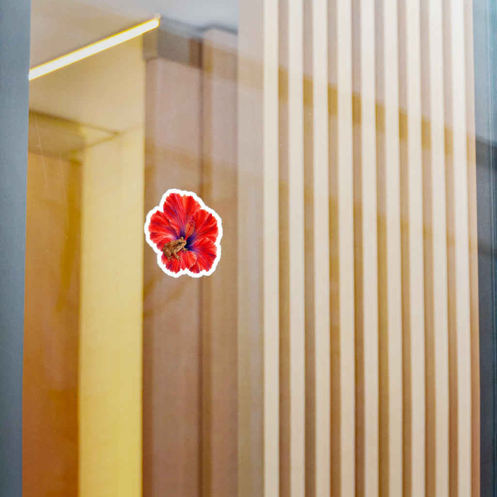 Sticker "Coquí y Flor de Maga" Borinquea