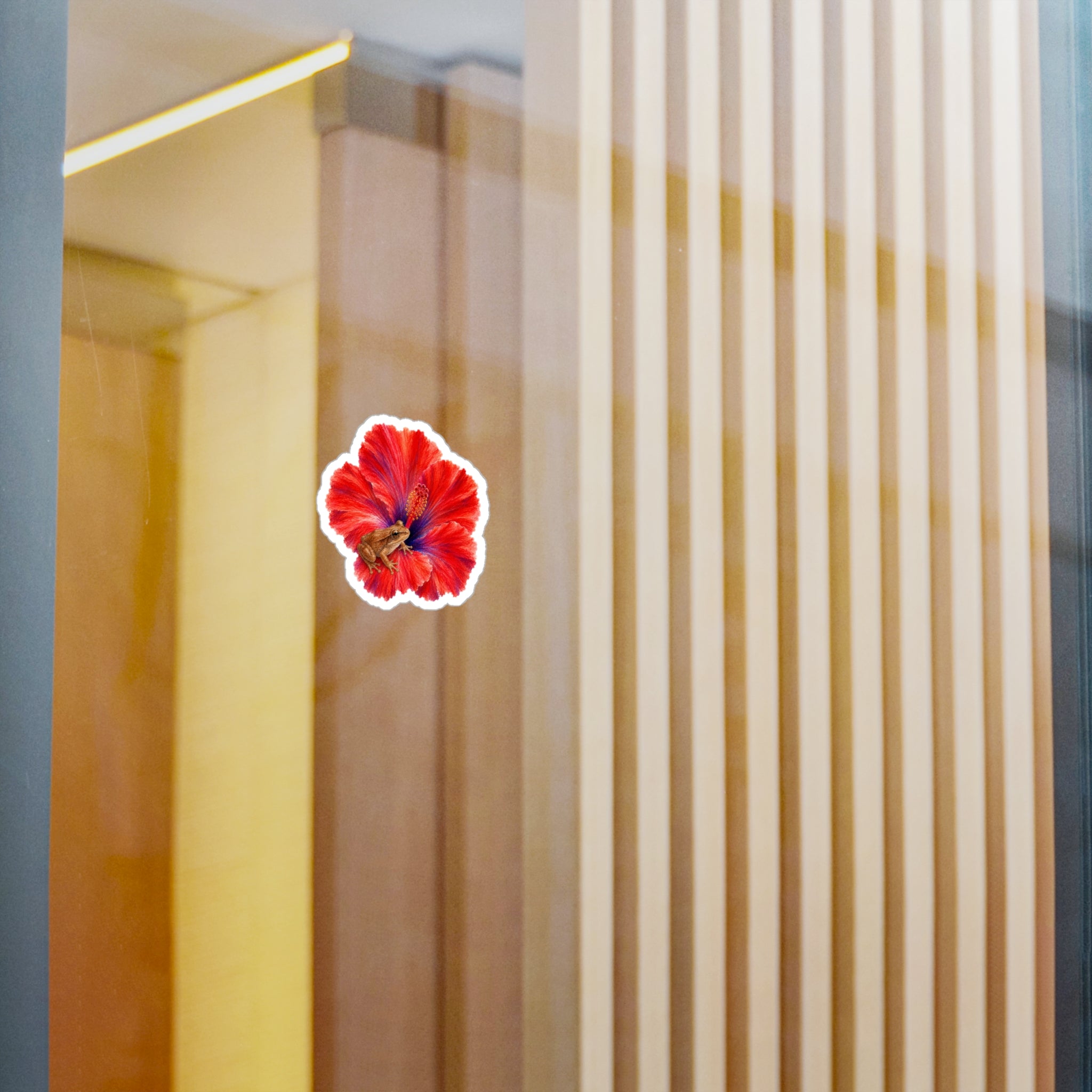 Sticker "Coquí y Flor de Maga" Borinquea
