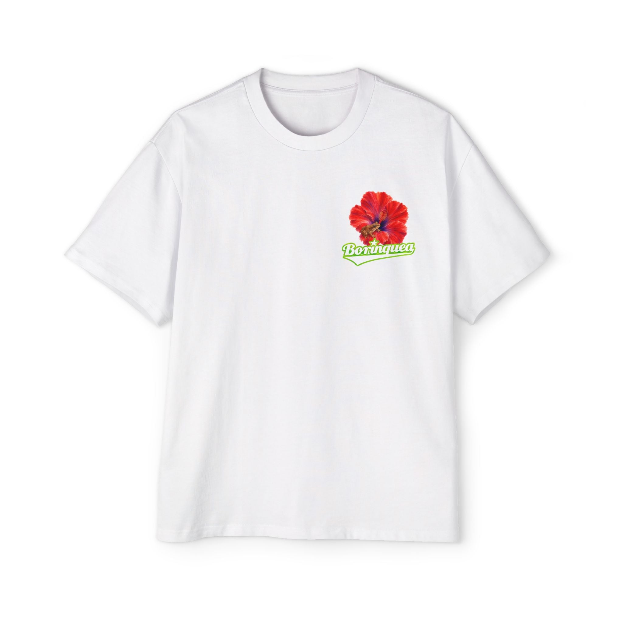 Camisa Oversize "Coquí y Flor de Maga" Borinquea