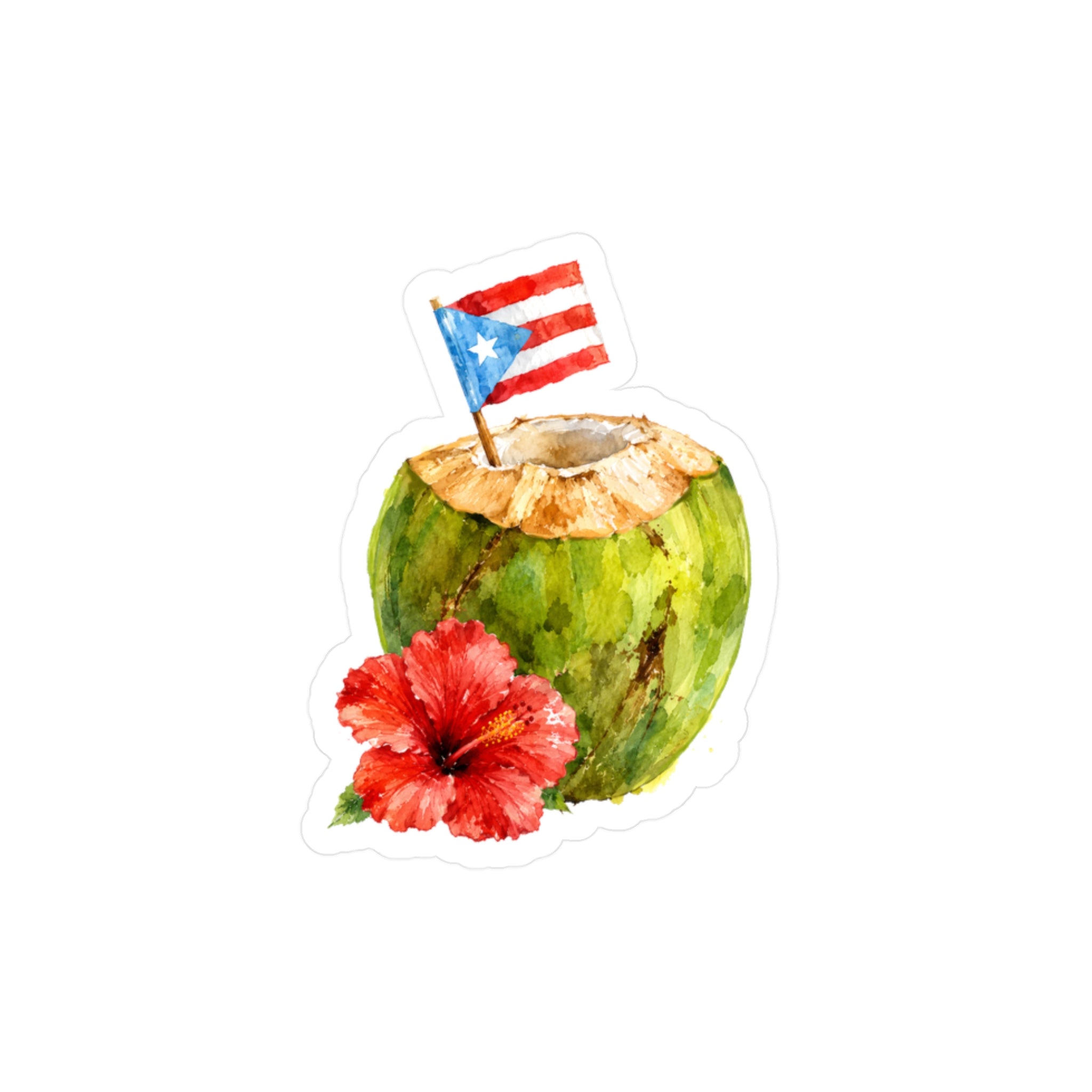 Sticker "Coco Frío Boricua" Borinquea