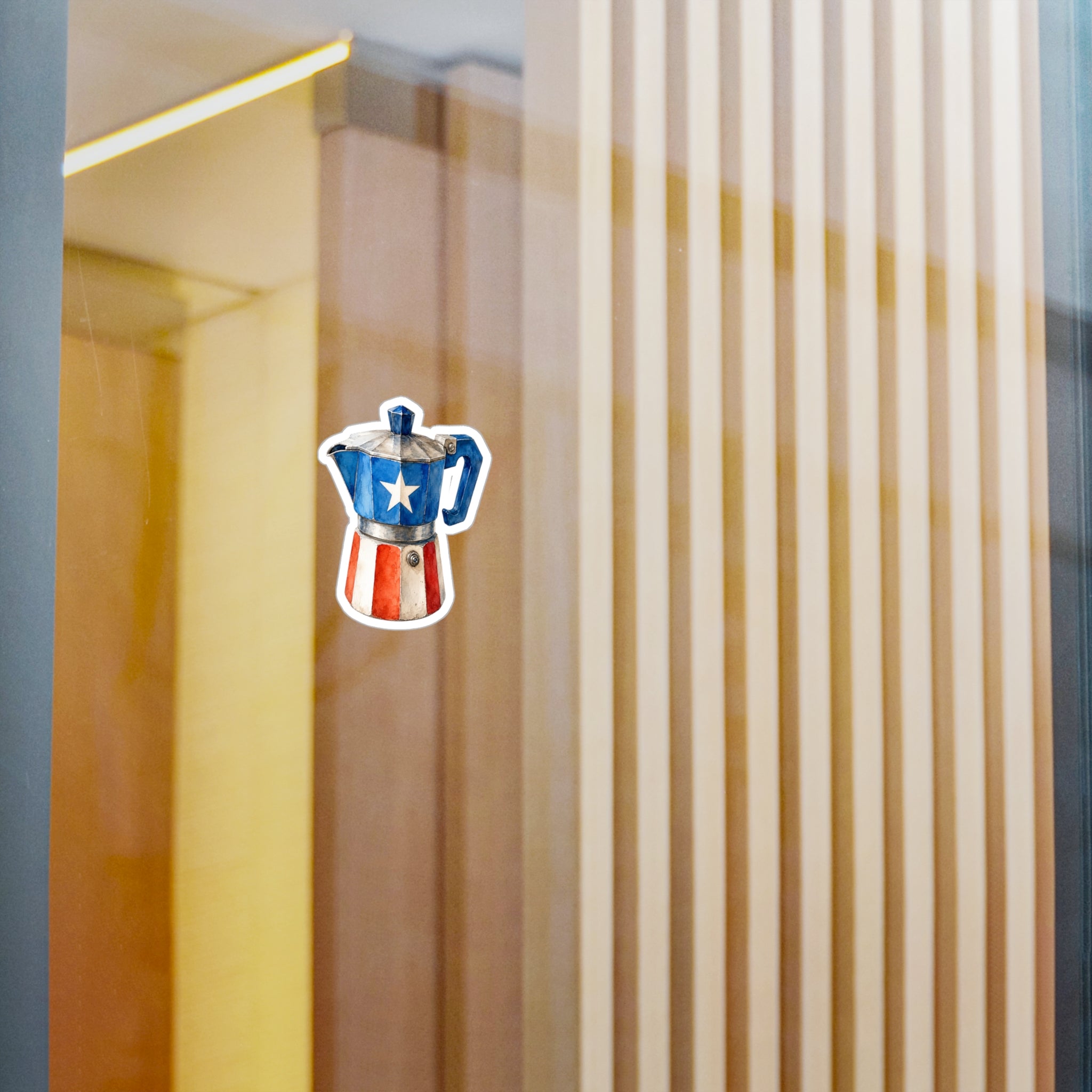 Sticker “Cafetera Boricua” Borinquea