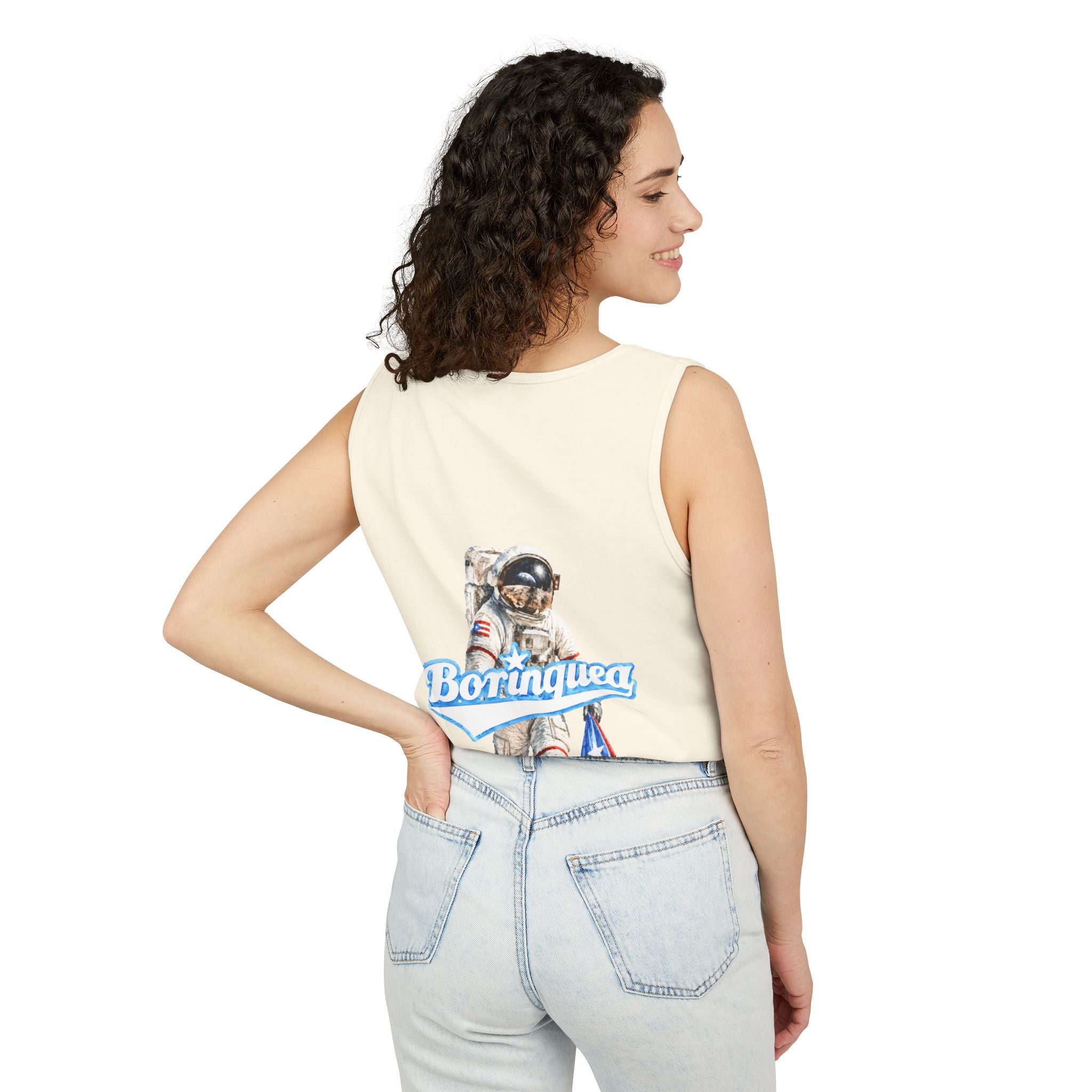 Tank Top Unisex “Boricua en la Luna” Borinquea