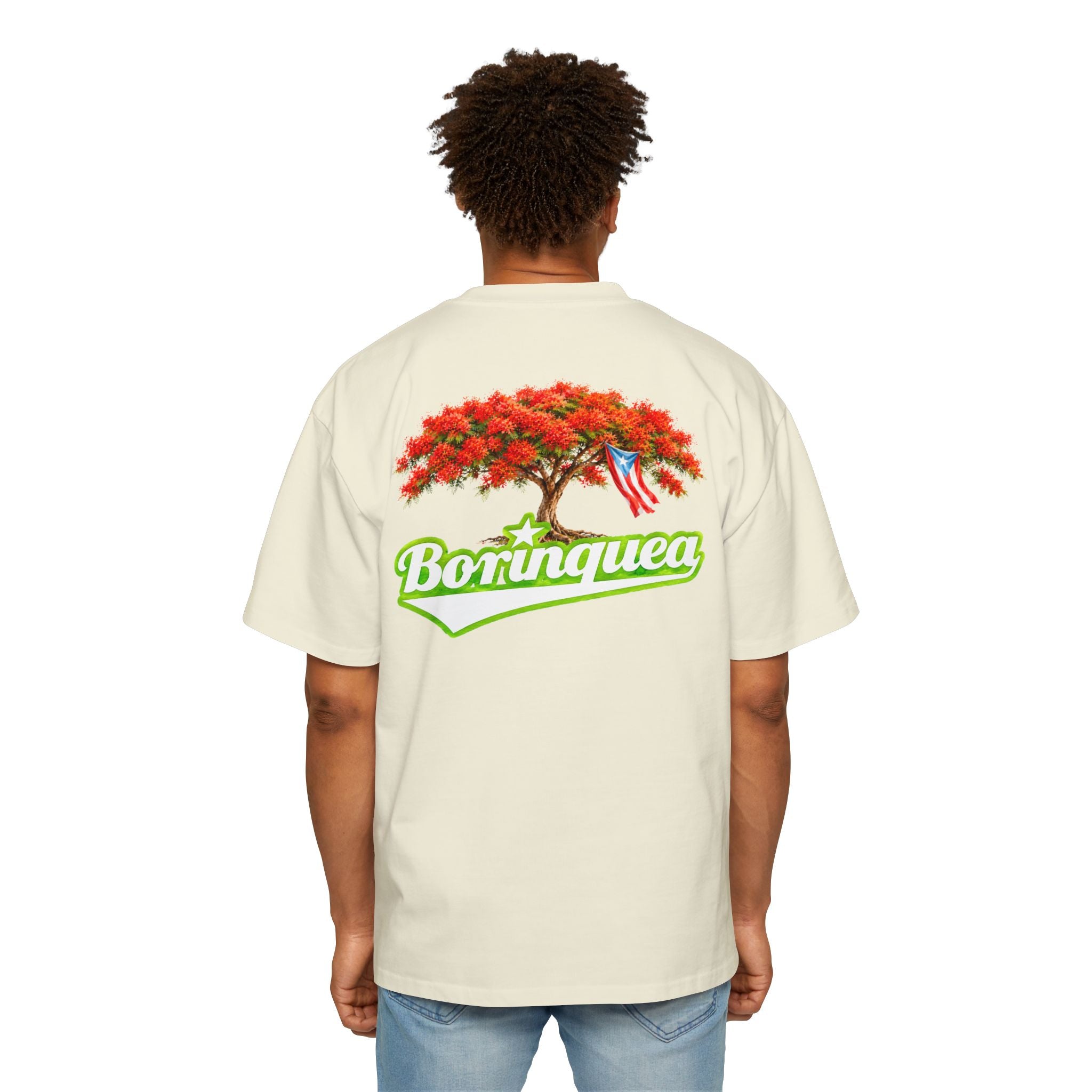 Camisa Oversize "Flamboyán de Puerto Rico" Borinquea