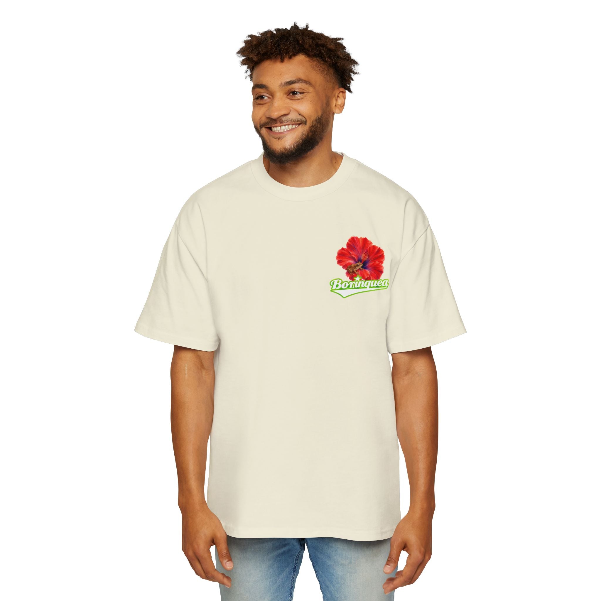Camisa Oversize "Coquí y Flor de Maga" Borinquea
