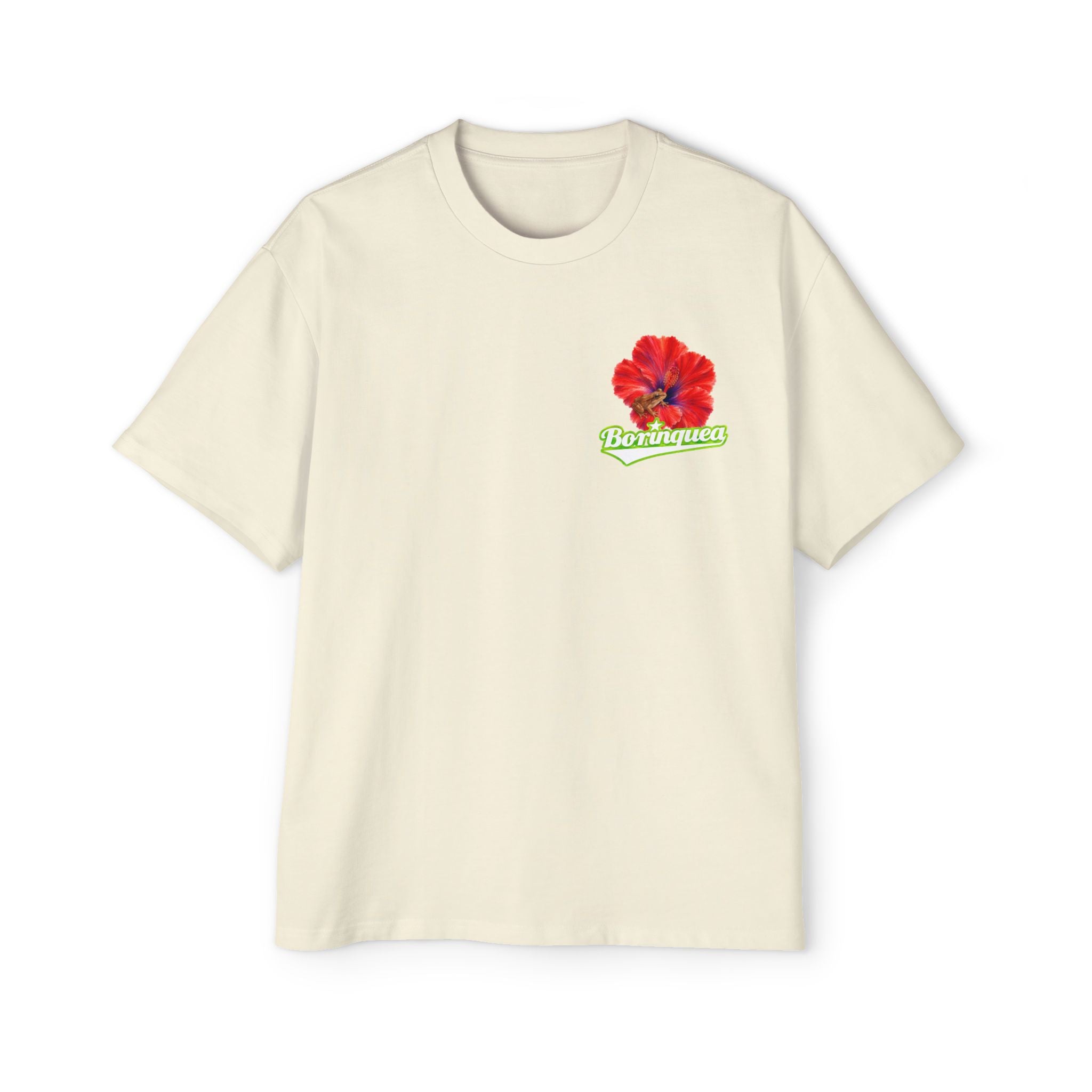 Camisa Oversize "Coquí y Flor de Maga" Borinquea