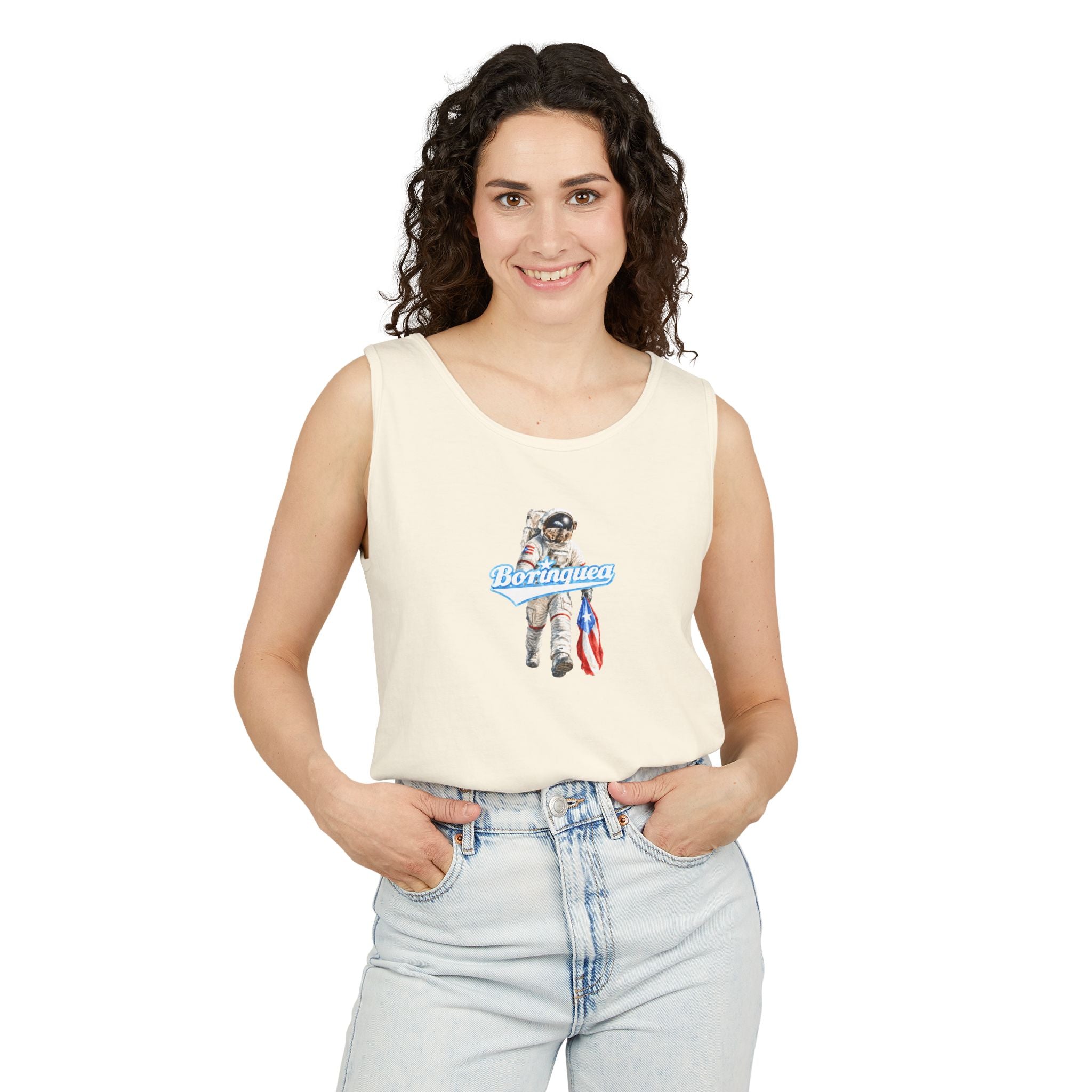 Tank Top Unisex “Boricua en la Luna” Borinquea