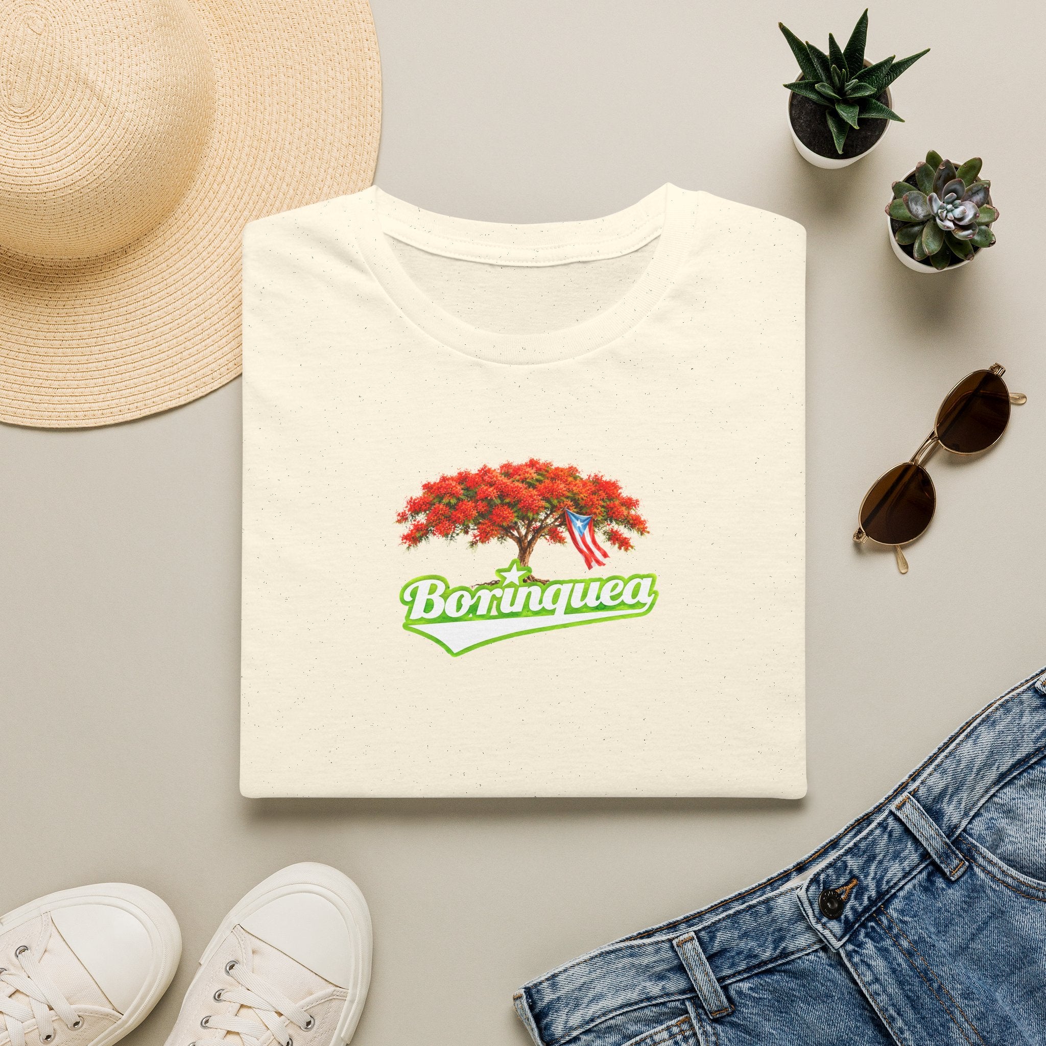 Camisa Soft Style "Flamboyán de Puerto Rico" Borinquea