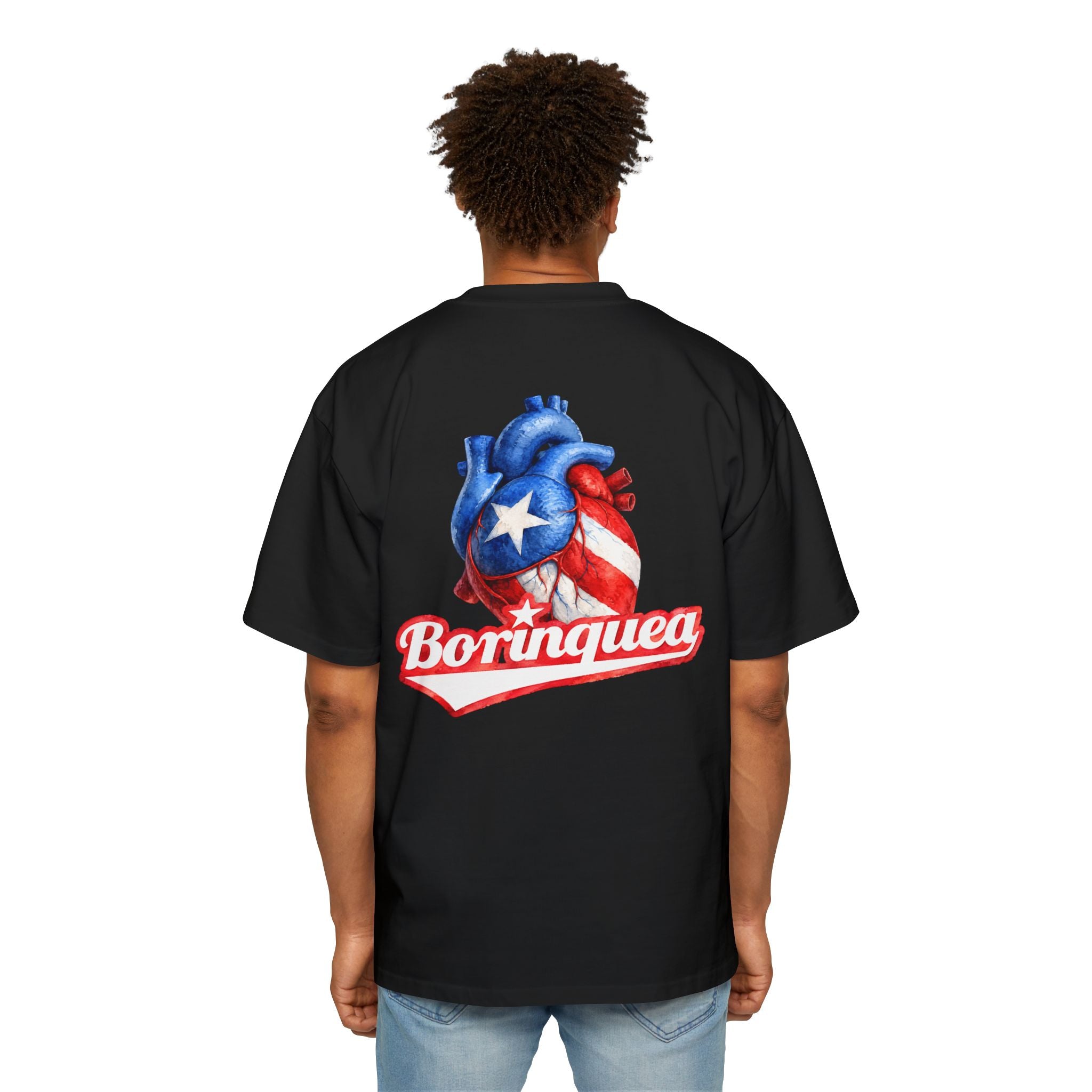 Camisa Oversized “Preciosa Corazón Boricua” Borinquea
