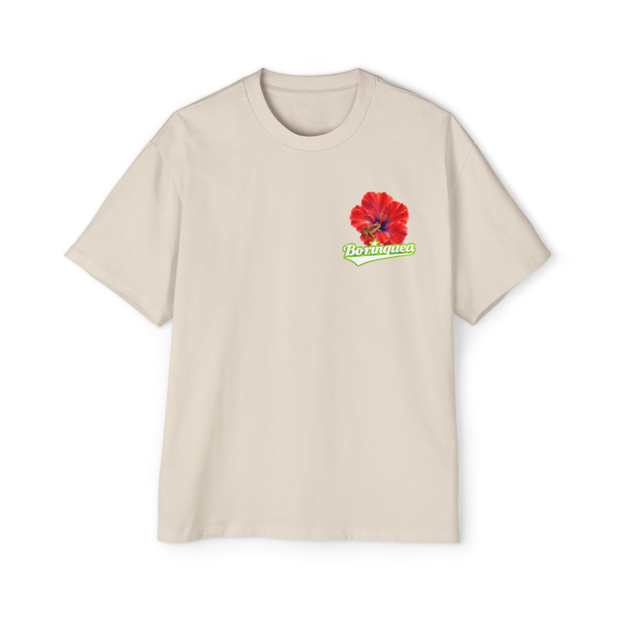Camisa Oversize "Coquí y Flor de Maga" Borinquea