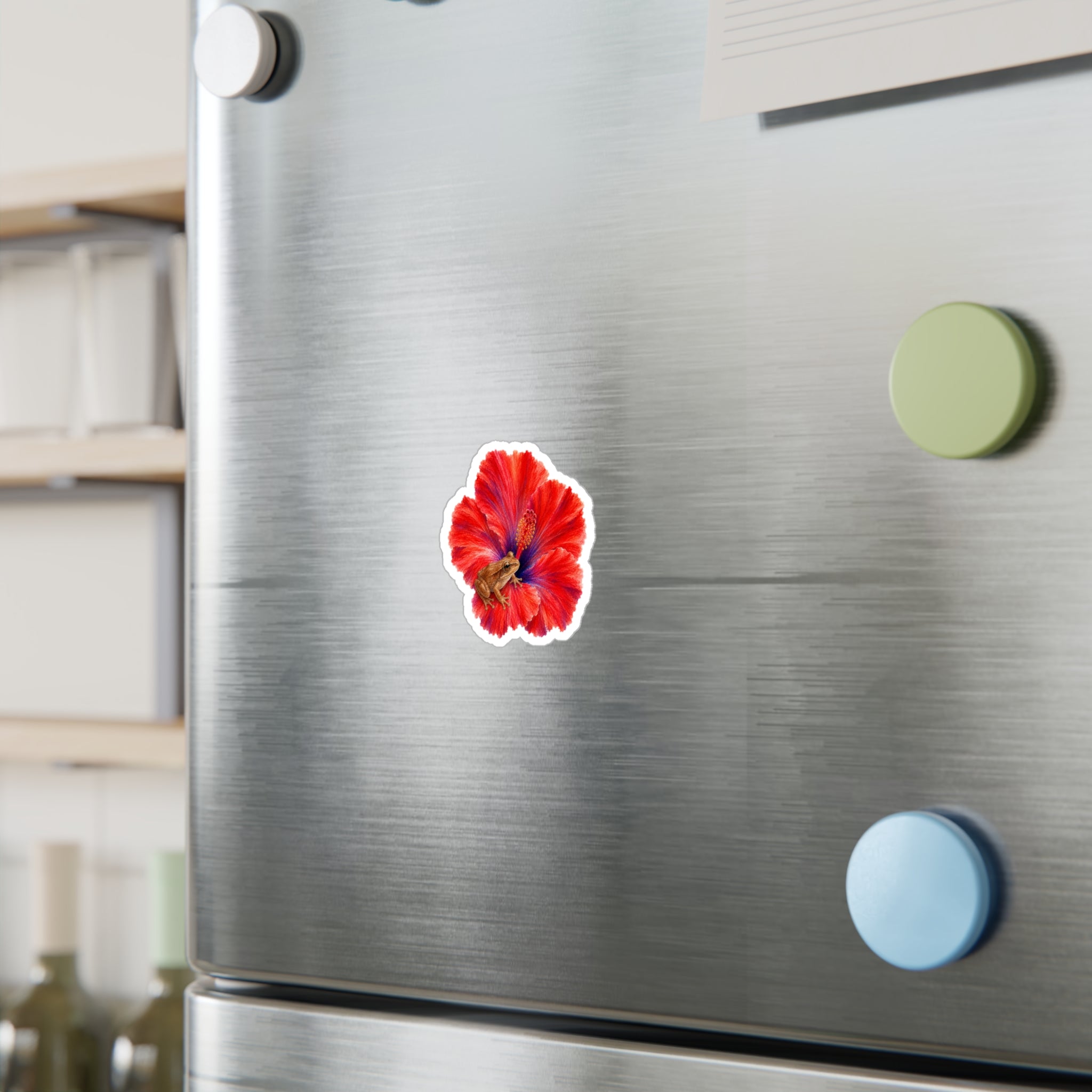Sticker "Coquí y Flor de Maga" Borinquea