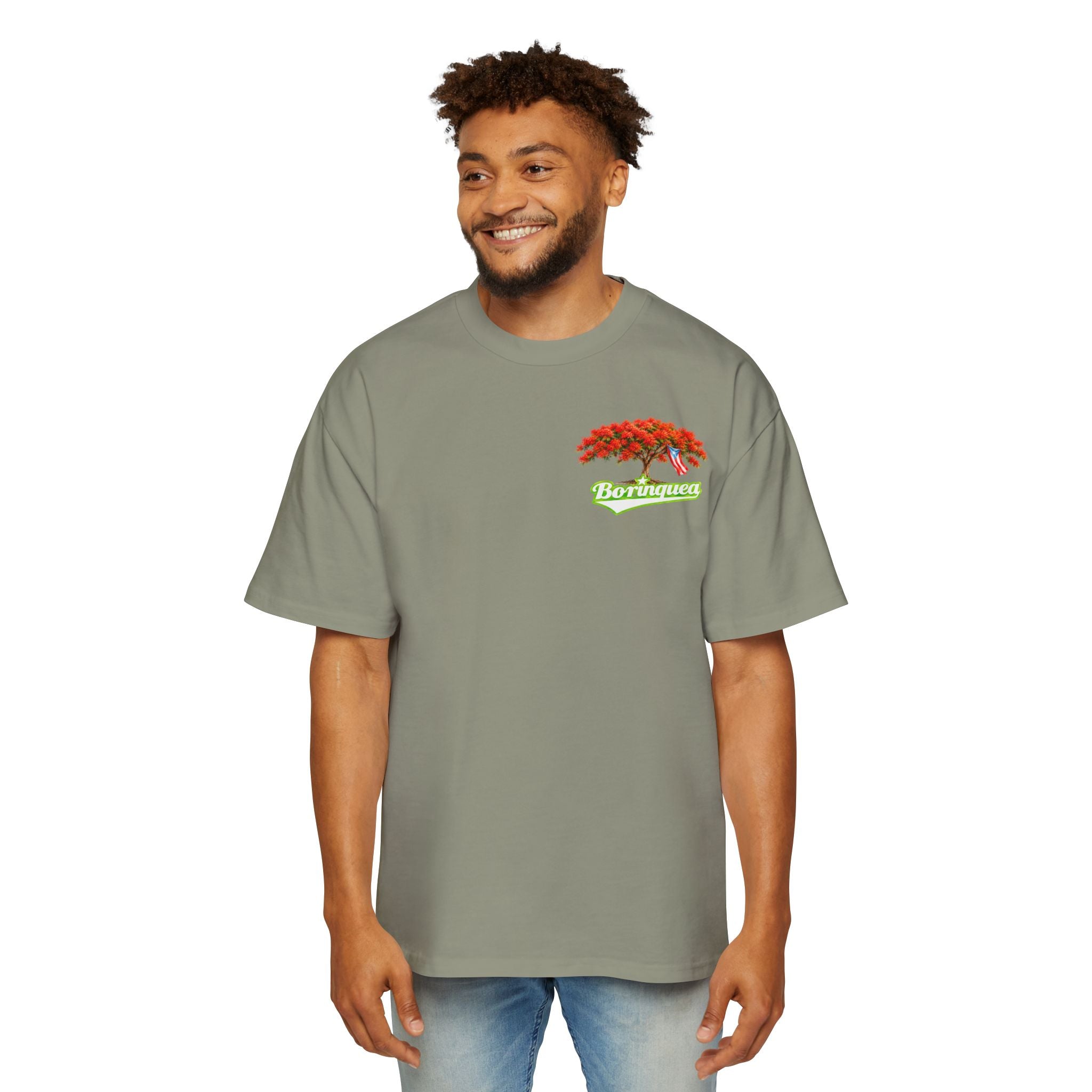 Camisa Oversize "Flamboyán de Puerto Rico" Borinquea