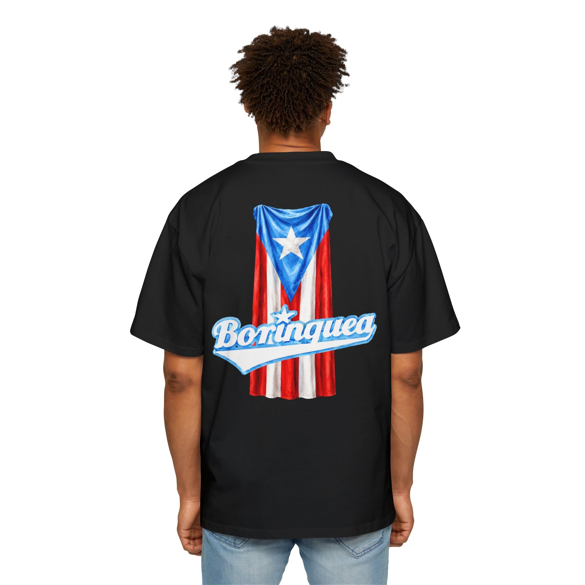 Camisa Oversized “Bandera Colgante Puerto Rico” Borinquea
