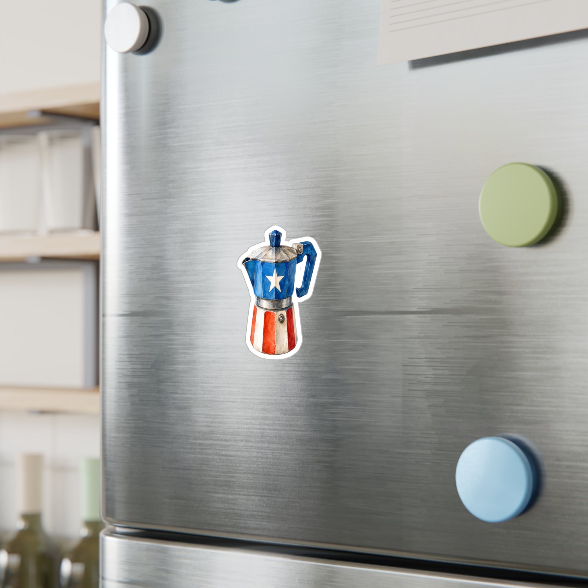 Sticker “Cafetera Boricua” Borinquea