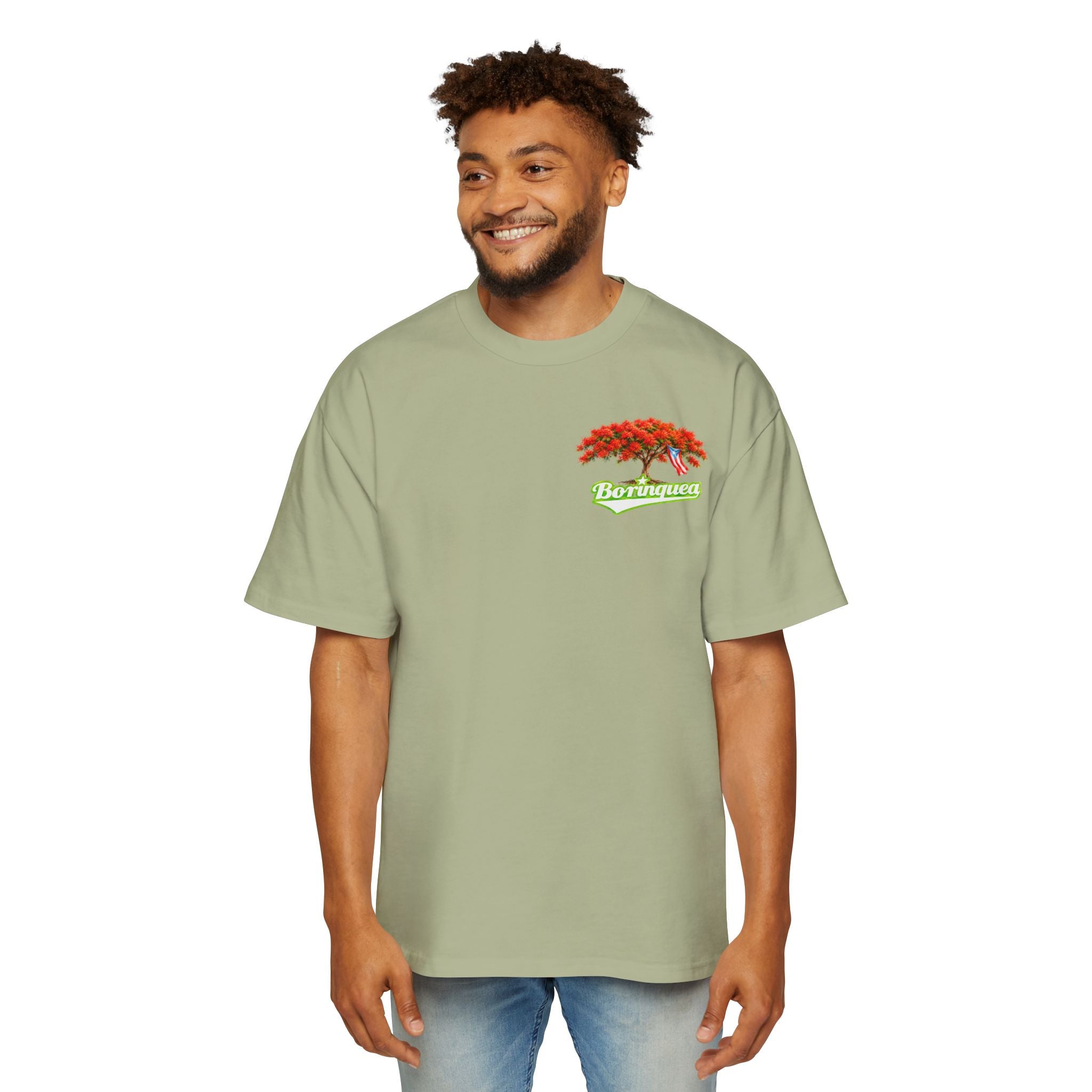 Camisa Oversize "Flamboyán de Puerto Rico" Borinquea