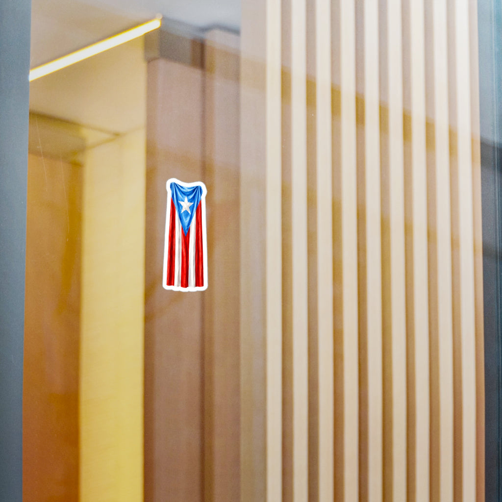 Sticker “Bandera Colgante Puerto Rico” Borinquea