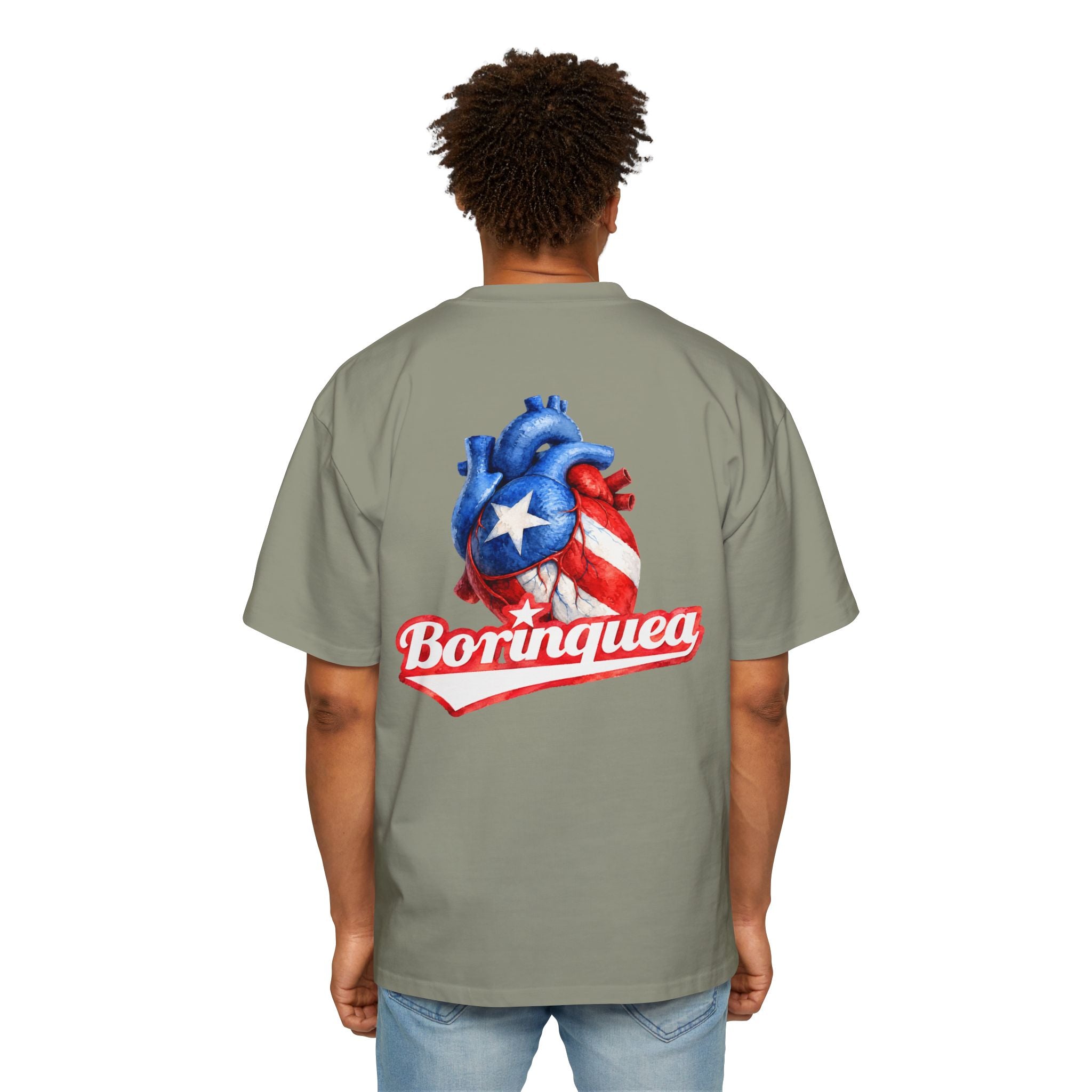 Camisa Oversized “Preciosa Corazón Boricua” Borinquea