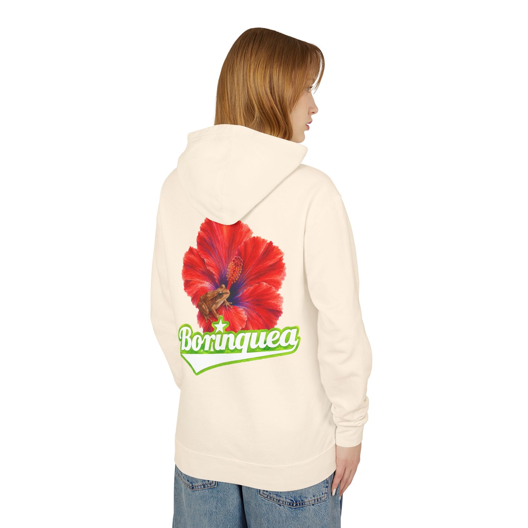 Hoodie "Coquí y Flor de Maga" Borinquea