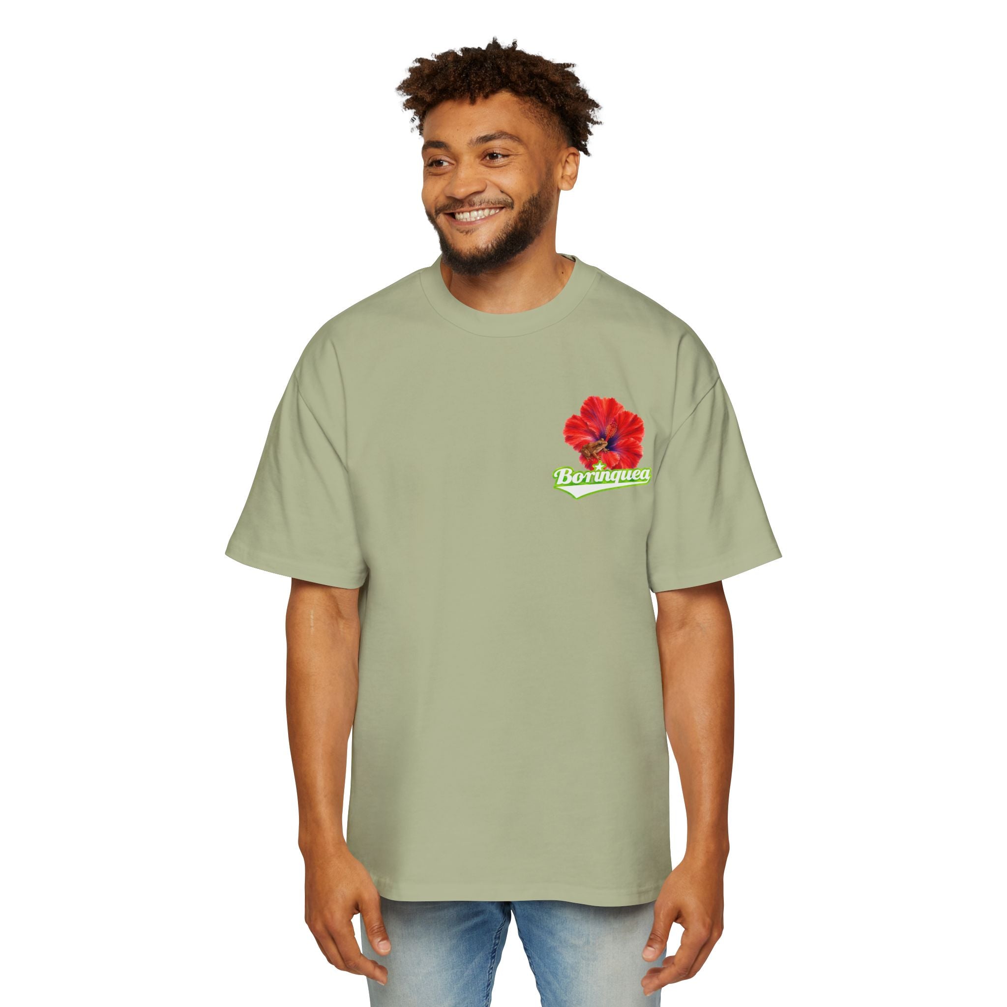 Camisa Oversize "Coquí y Flor de Maga" Borinquea