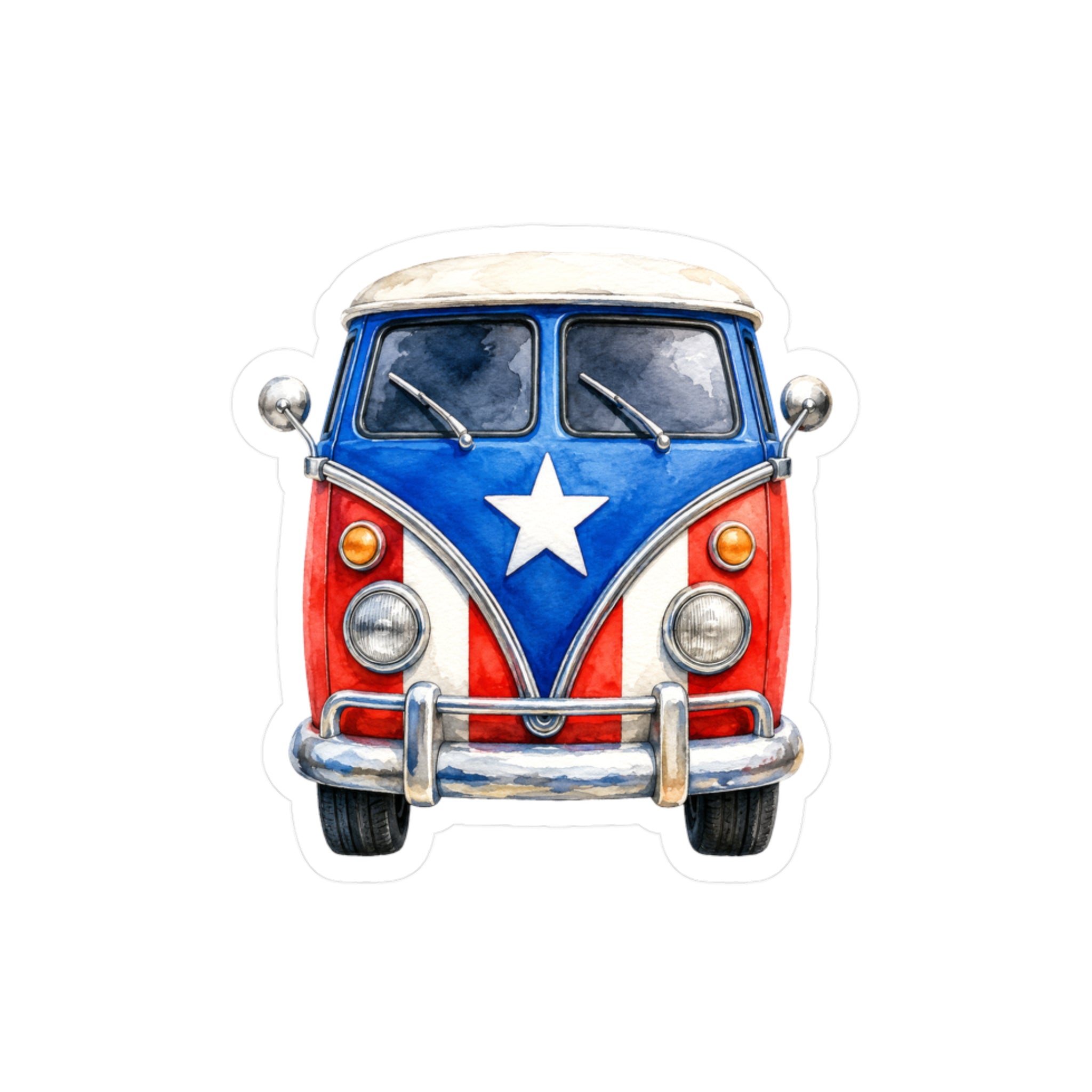 Sticker "Van Boricua" Borinquea