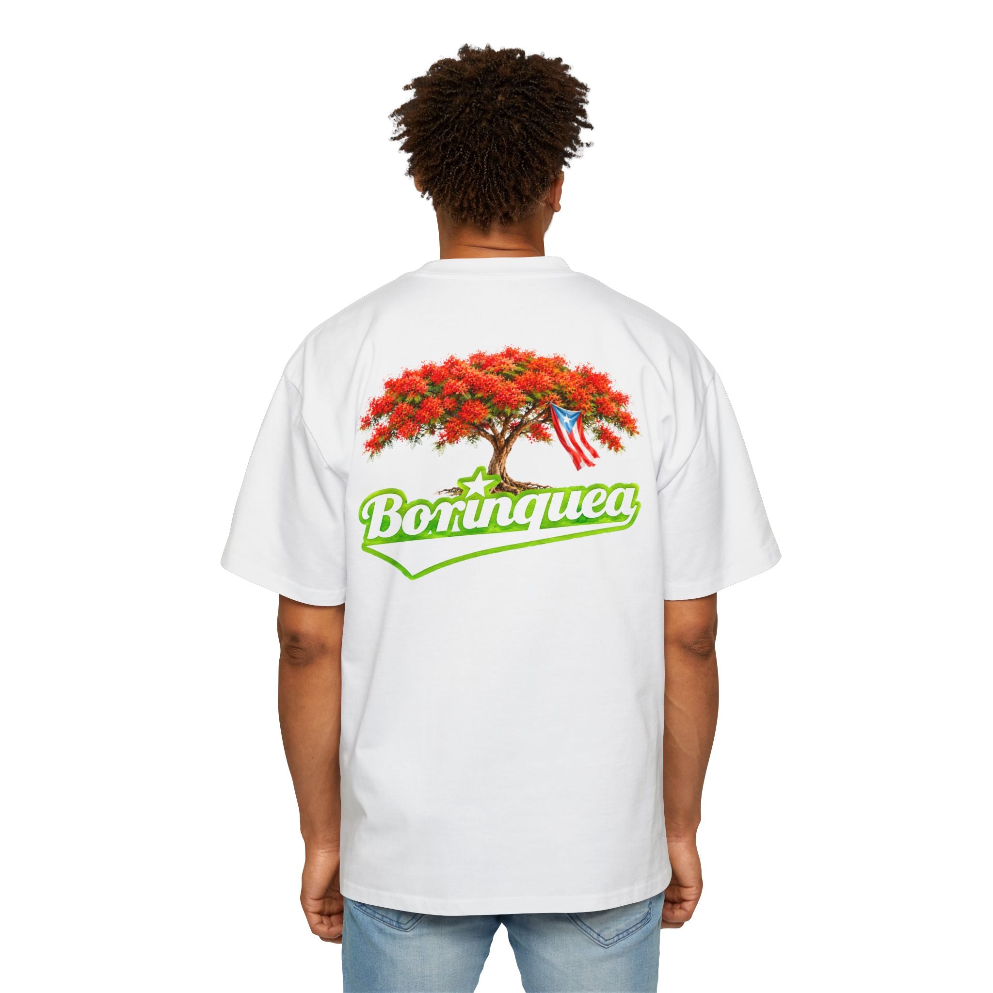 Camisa Oversize "Flamboyán de Puerto Rico" Borinquea