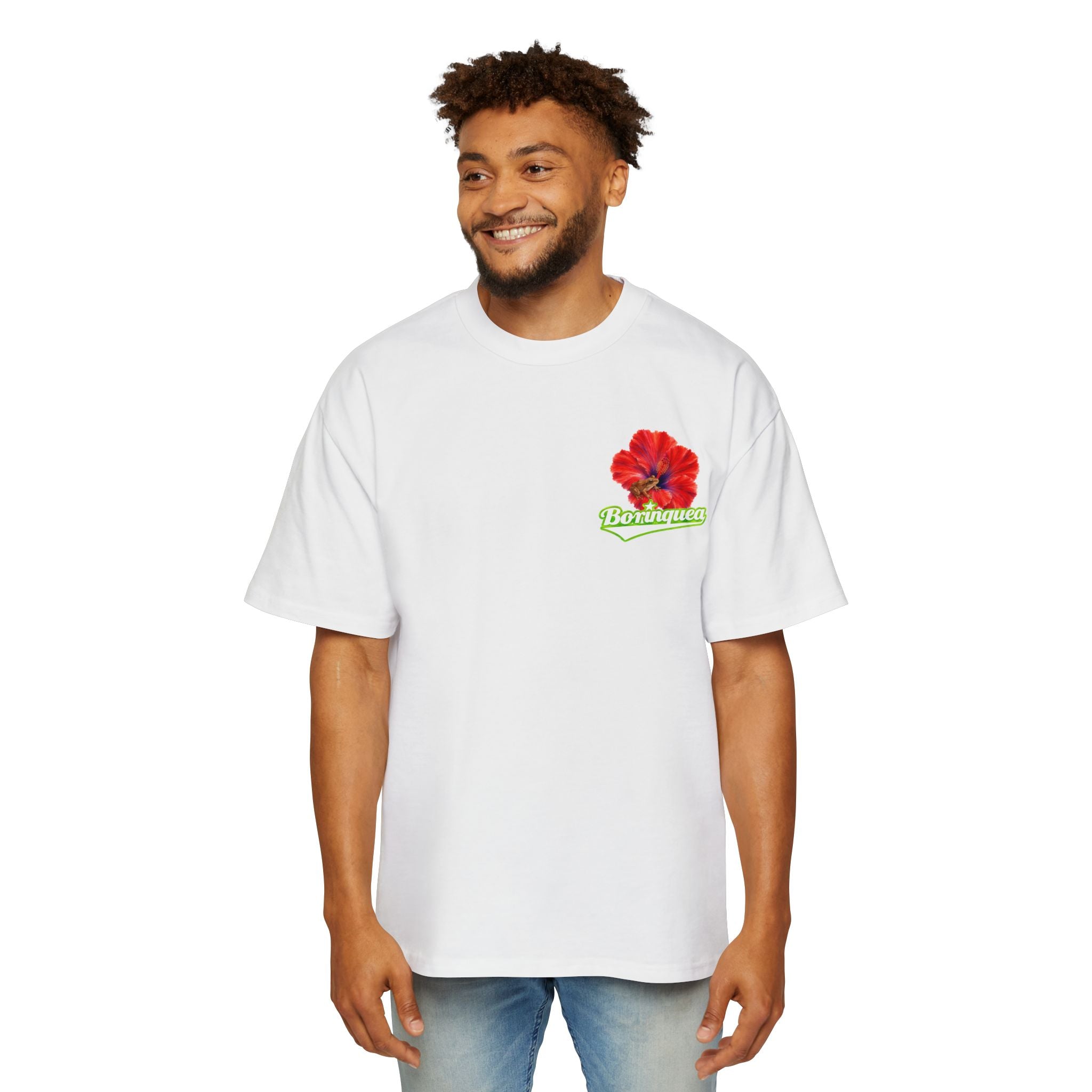 Camisa Oversize "Coquí y Flor de Maga" Borinquea