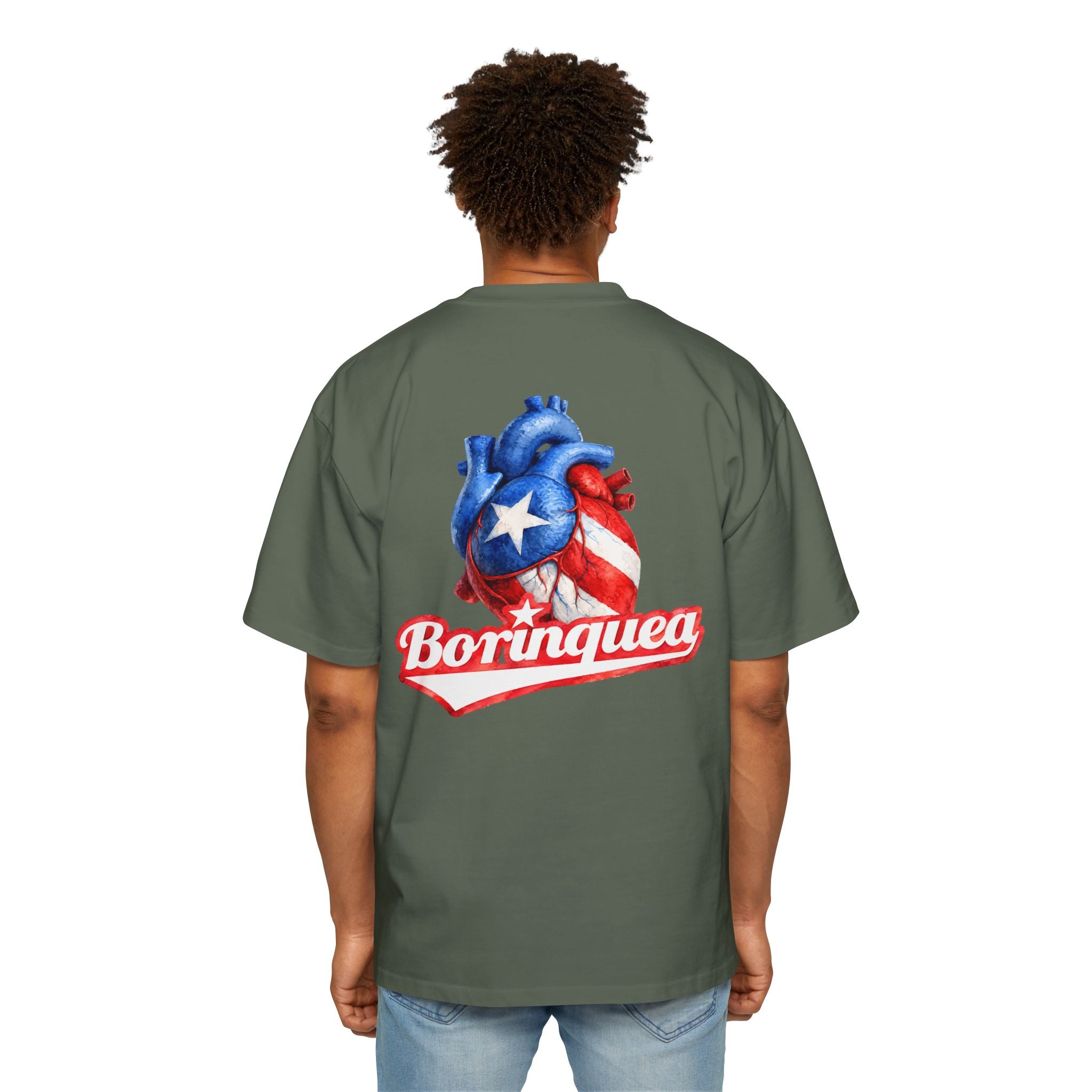 Camisa Oversized “Preciosa Corazón Boricua” Borinquea