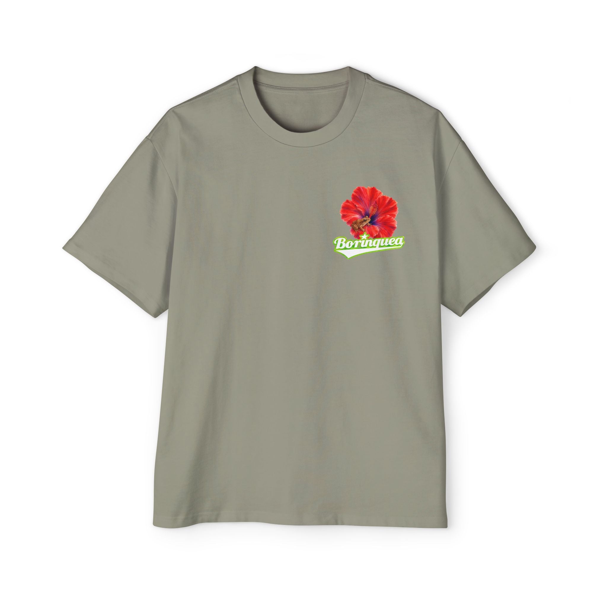 Camisa Oversize "Coquí y Flor de Maga" Borinquea
