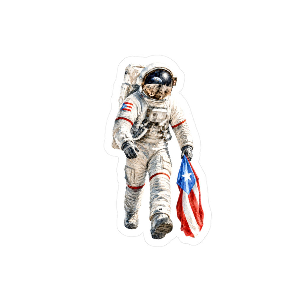 Sticker “Boricua en la Luna” Borinquea